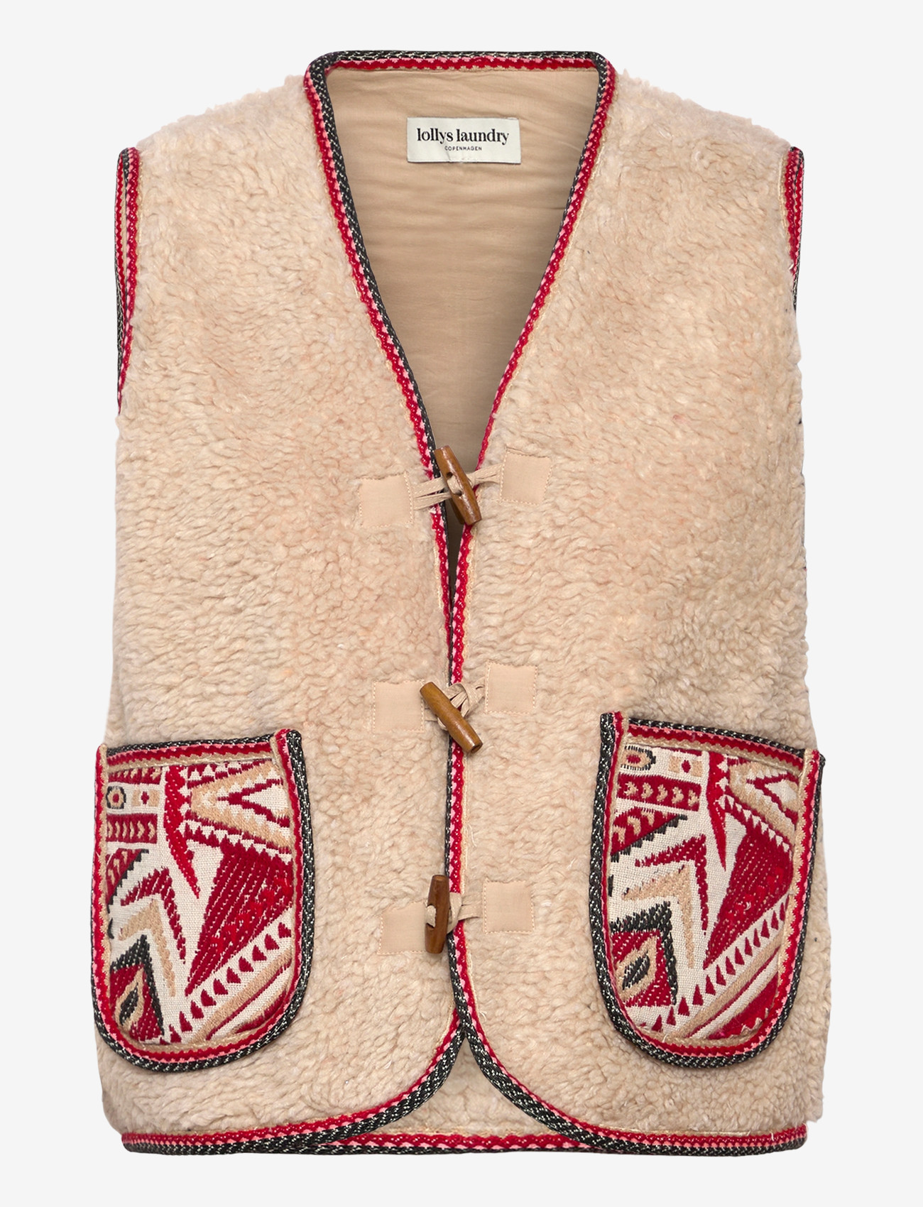 Lollys Laundry - HugoLL Vest SL - midlayer-jakker - red - 0