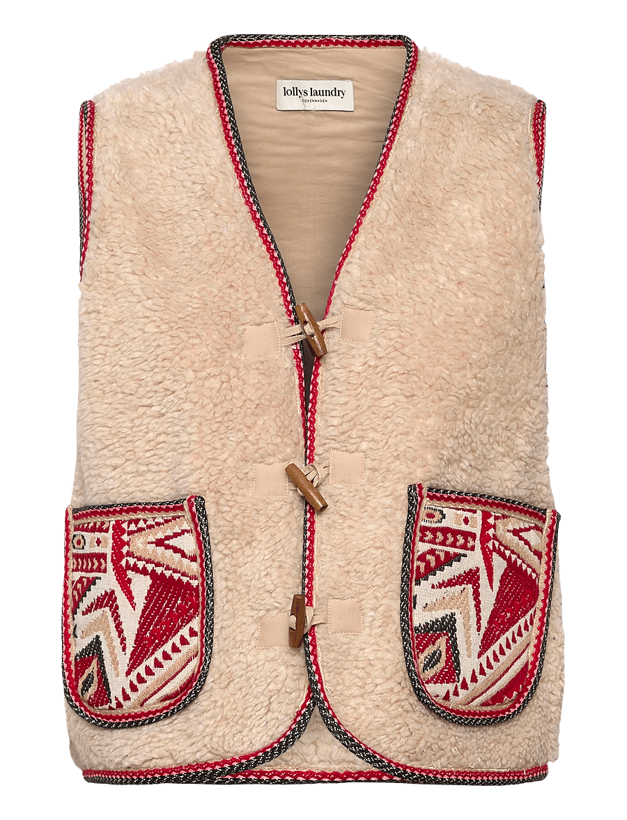 Lollys Laundry - HugoLL Vest SL - fleece og mellemlag - red - 1
