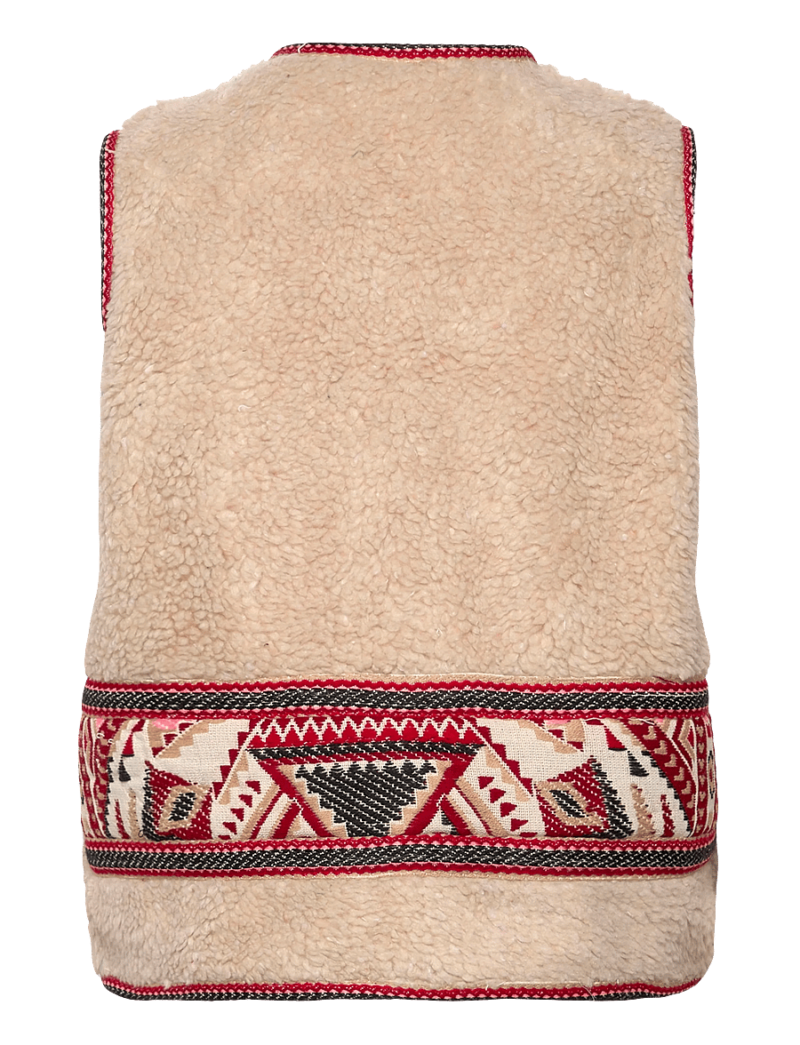 Lollys Laundry - HugoLL Vest SL - fleece og mellemlag - red - 2