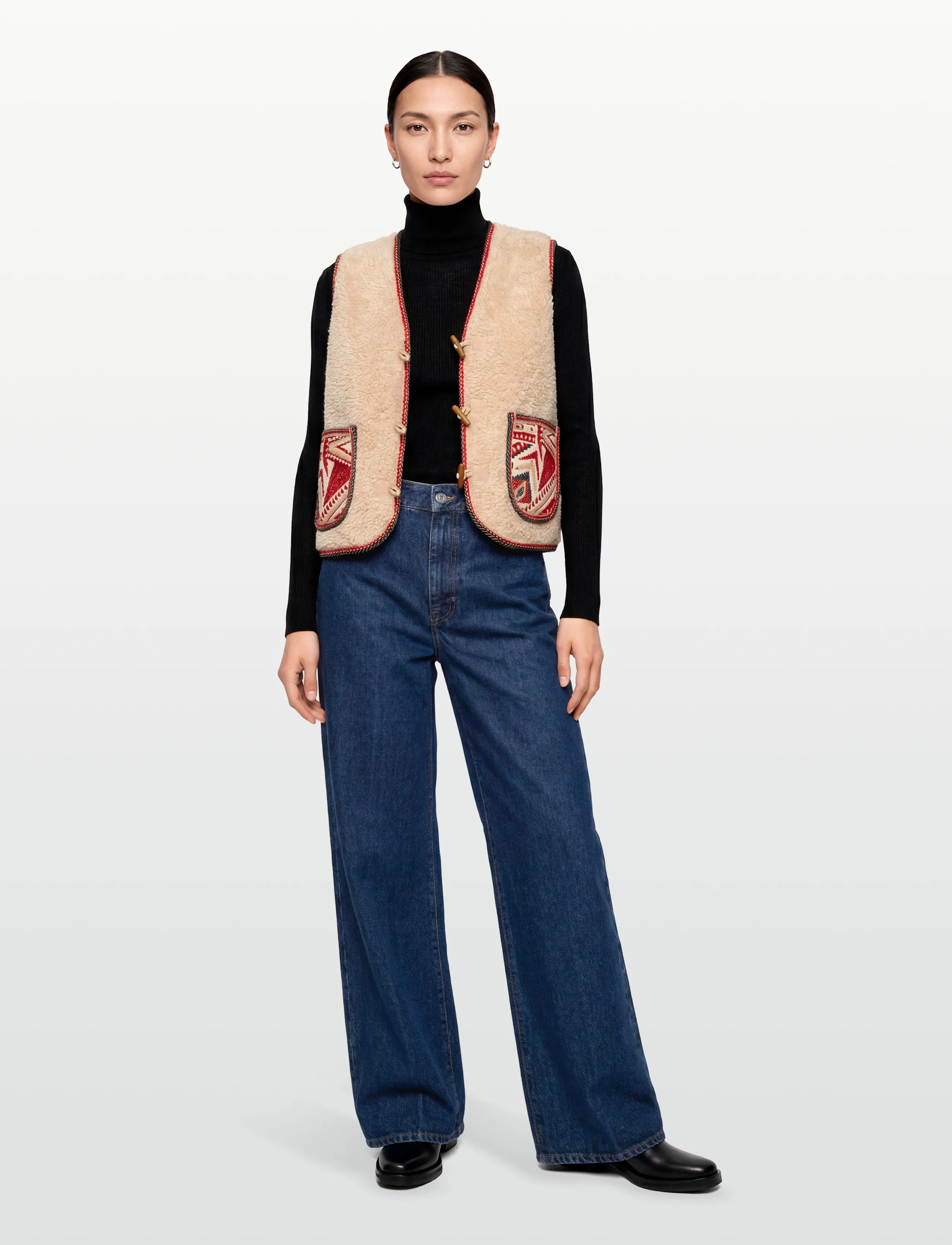 Lollys Laundry - HugoLL Vest SL - fleece og mellemlag - red - 0