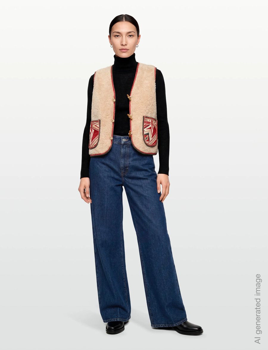 Lollys Laundry - HugoLL Vest SL - fleece og mellemlag - red - 0