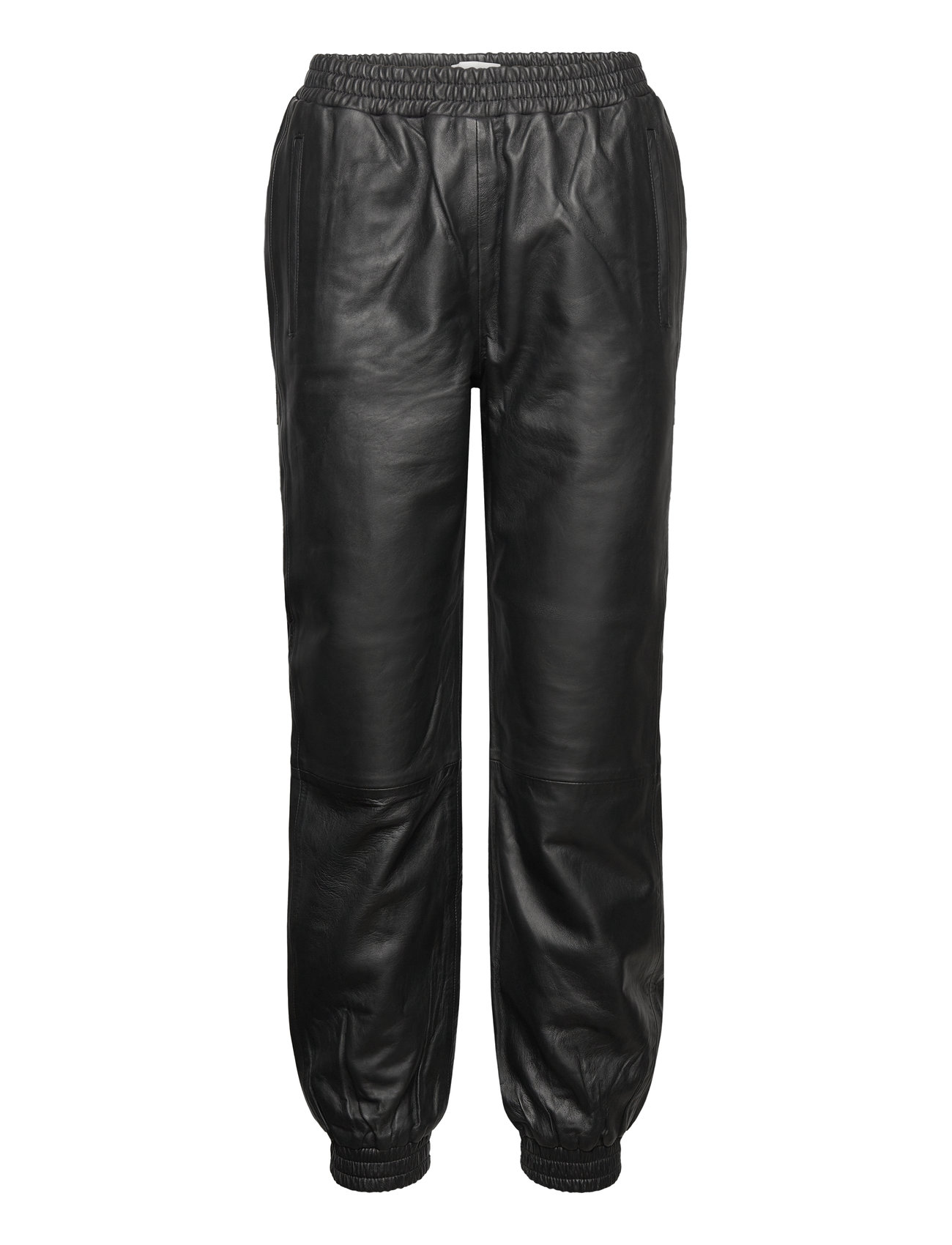Lollys Laundry - Mona leather pants - festtøj til outletpriser - black - 0