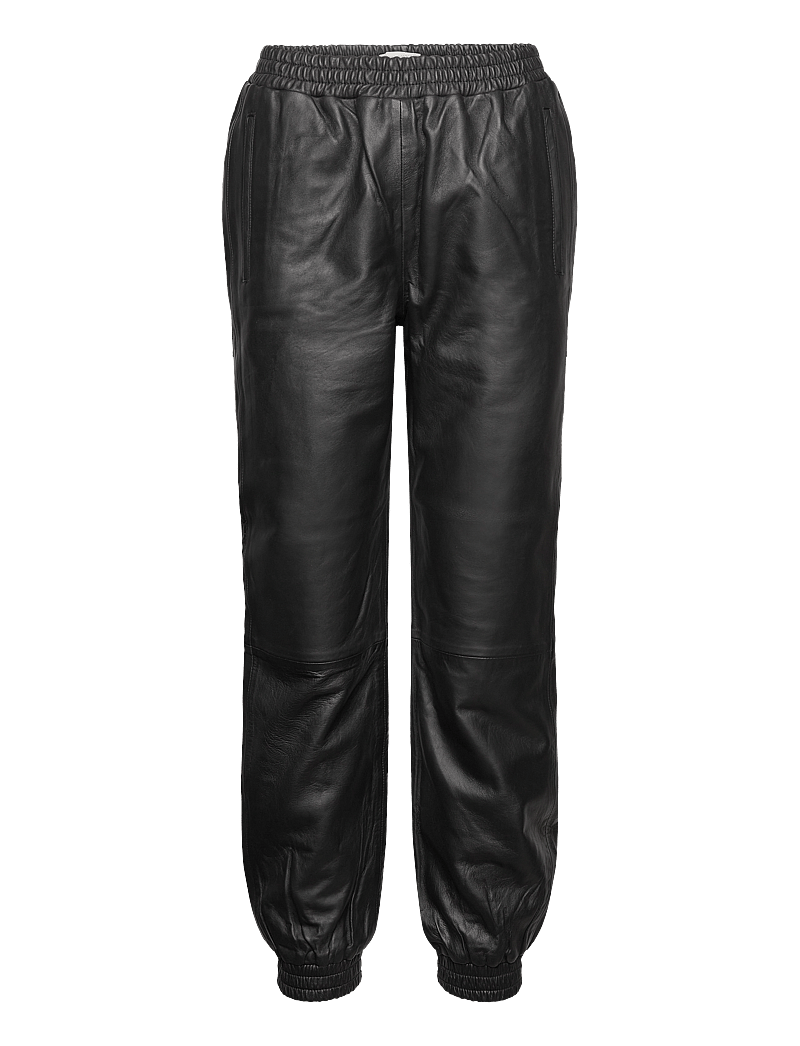 Lollys Laundry - Mona Leather Pants - lederhosen - black - 0