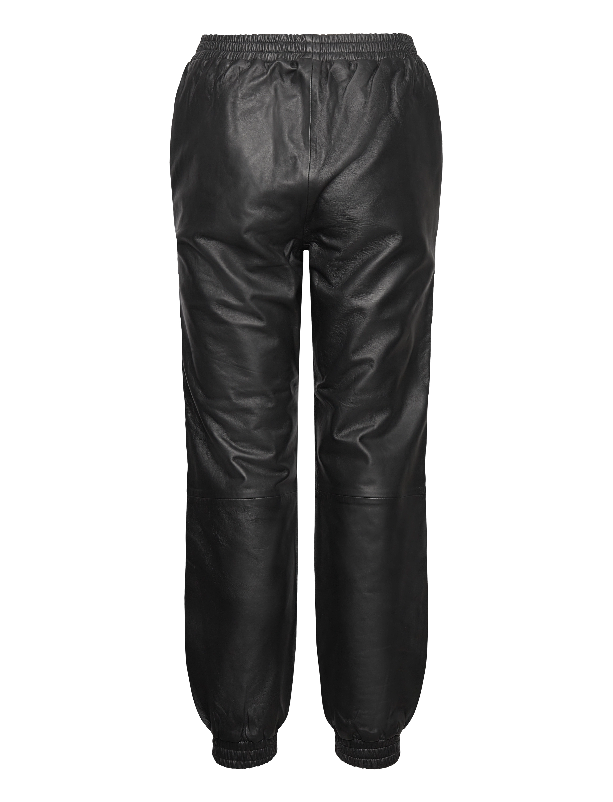 Lollys Laundry - Mona Leather Pants - leather trousers - black - 1