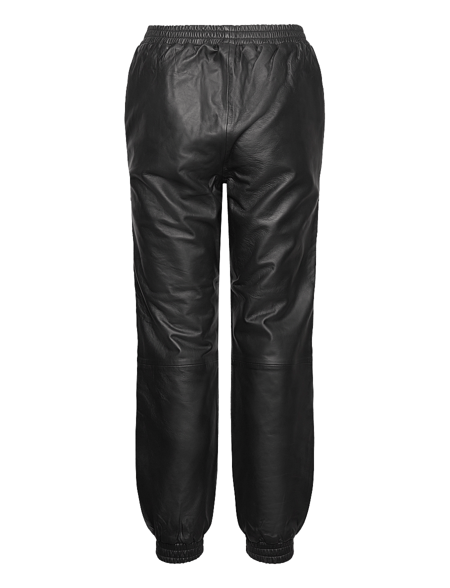 Lollys Laundry - Mona Leather Pants - leren broeken - black - 1
