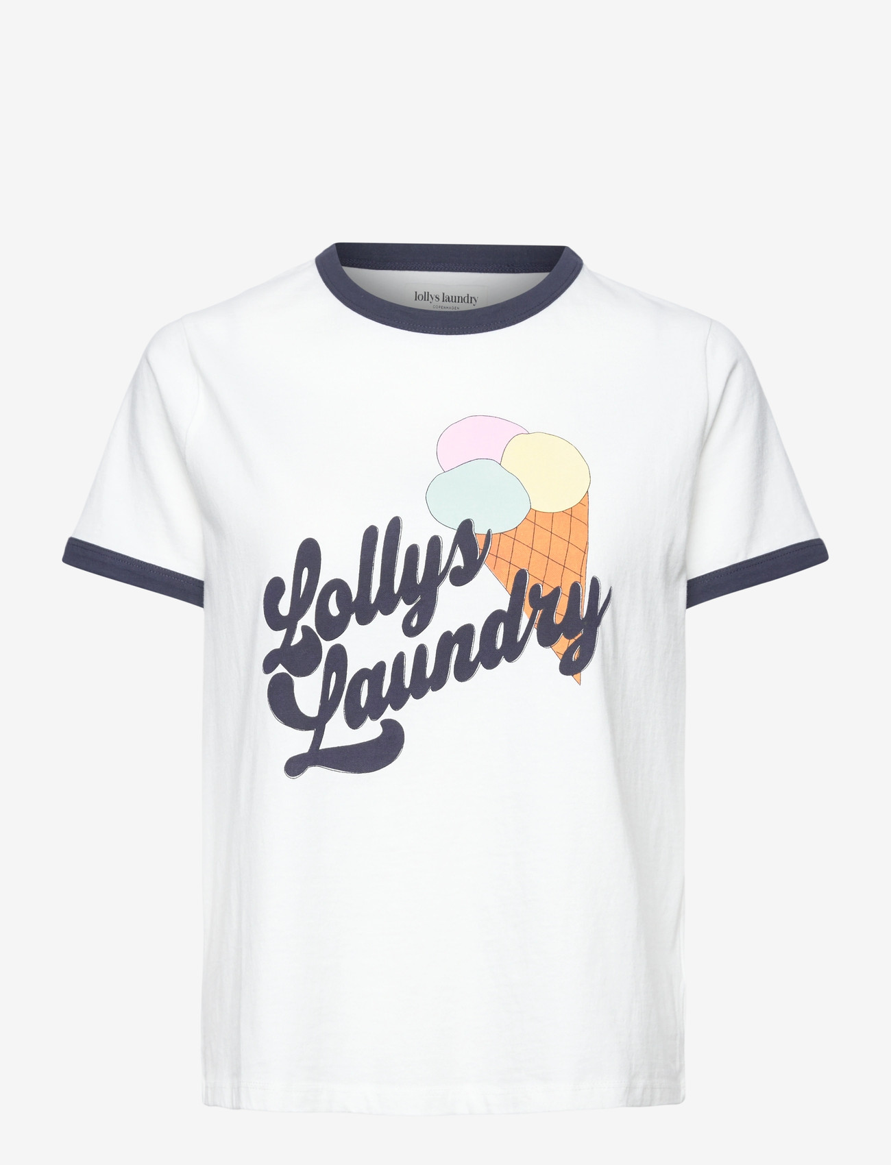 Lollys Laundry - MissLL Ice Tee SS - t-shirts - 01 white - 0