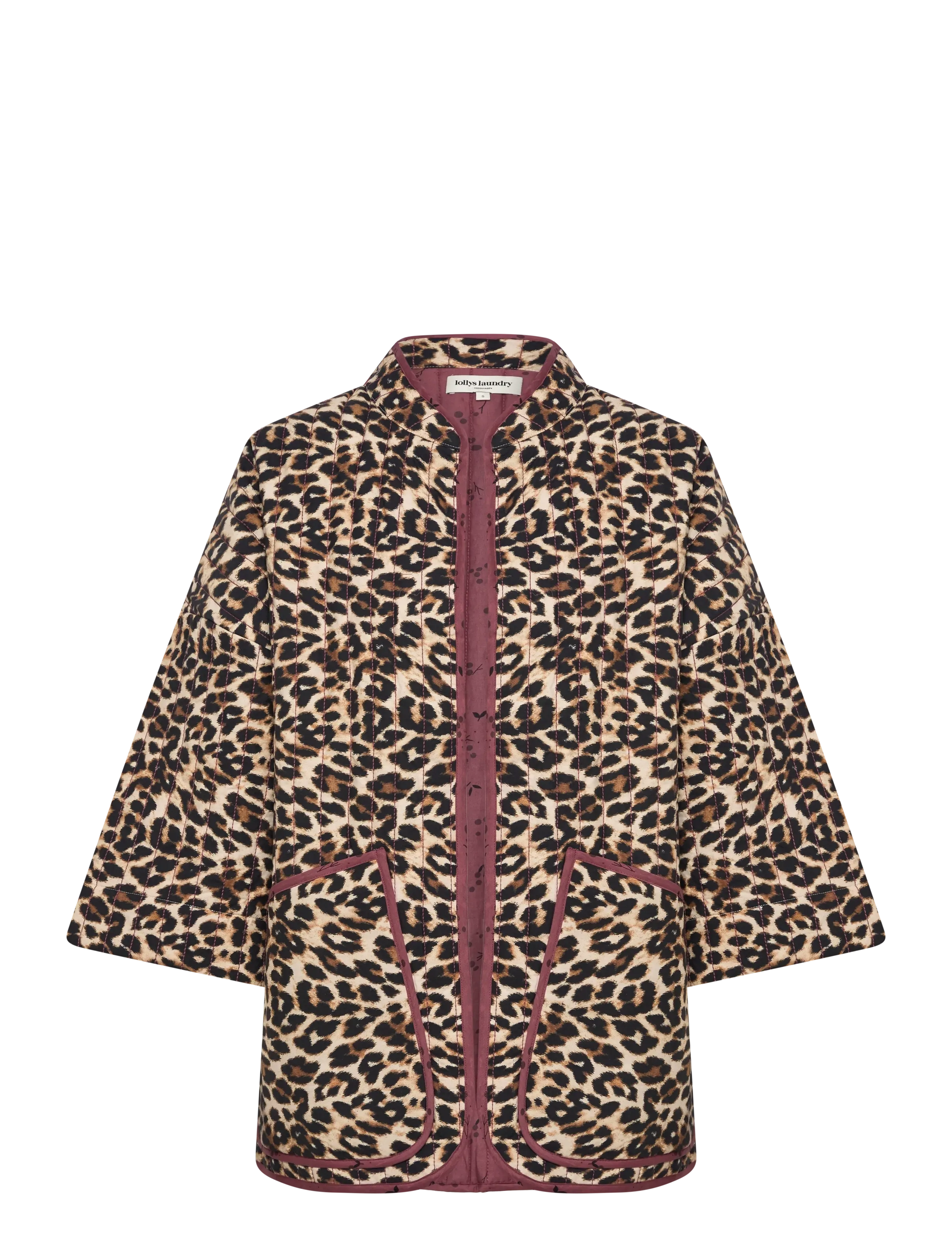 Lollys Laundry LuluLL Jacket 3/4 - Transitional Layering - LEOPARD PRINT / beige