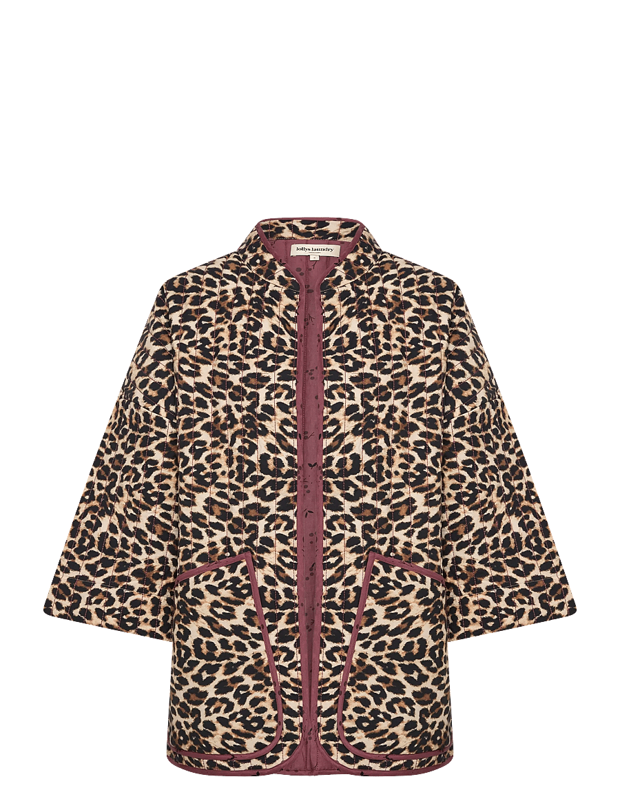 Lollys Laundry - LuluLL Jacket 3/4 - quiltade jackor - leopard print - 0