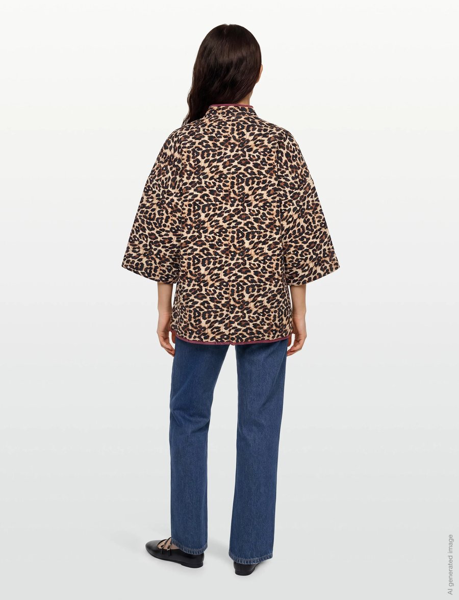 Lollys Laundry - LuluLL Jacket 3/4 - frühlingsjacken - leopard print - 4