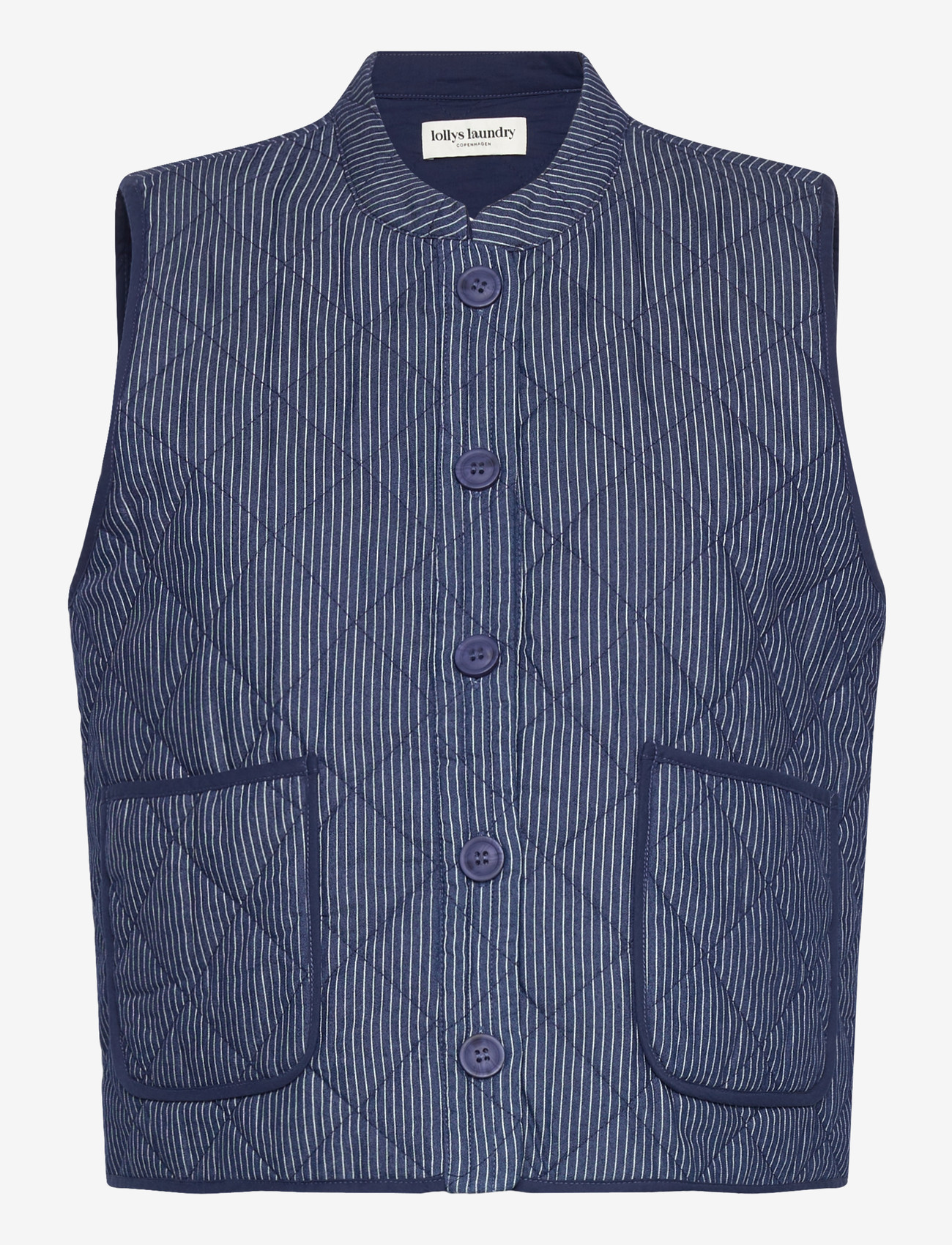 Lollys Laundry - CairoLL Quilted Vest - vårjackor - dark blue - 0
