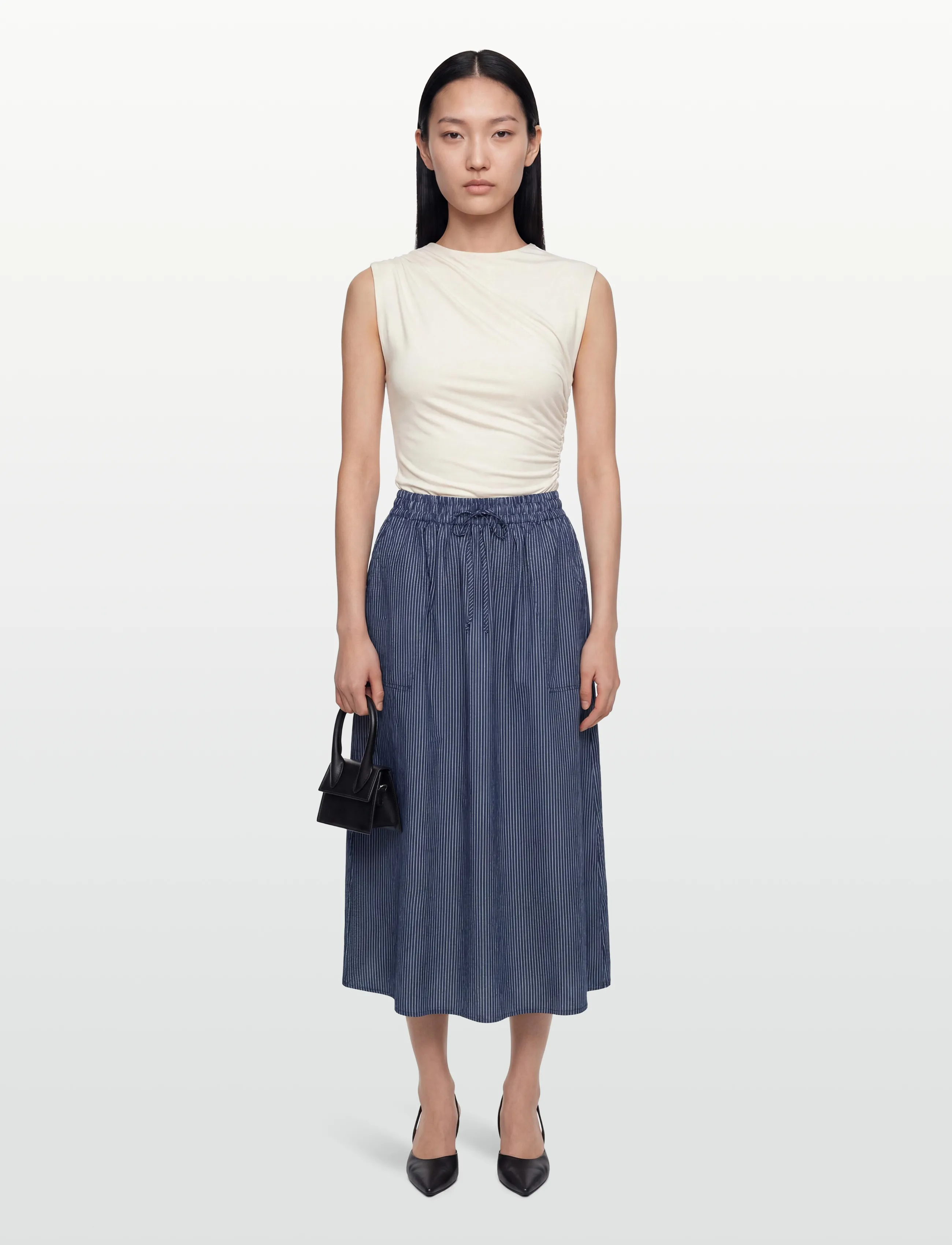 Lollys Laundry AkaneLL Maxi Skirt - Maxi Röcke - DARK BLUE / navy