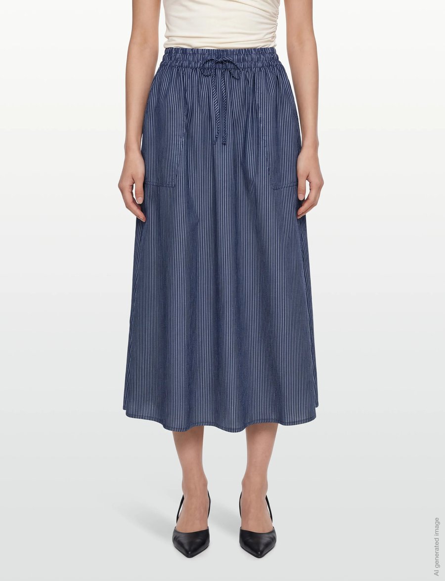 Lollys Laundry - AkaneLL Maxi Skirt - lange rokken - dark blue - 3