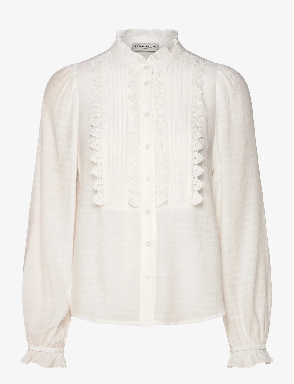 Lollys Laundry - ArielLL Shirt LS - långärmade blusar - white - 0