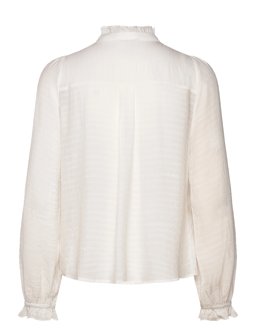 Lollys Laundry - ArielLL Shirt LS - långärmade blusar - white - 1