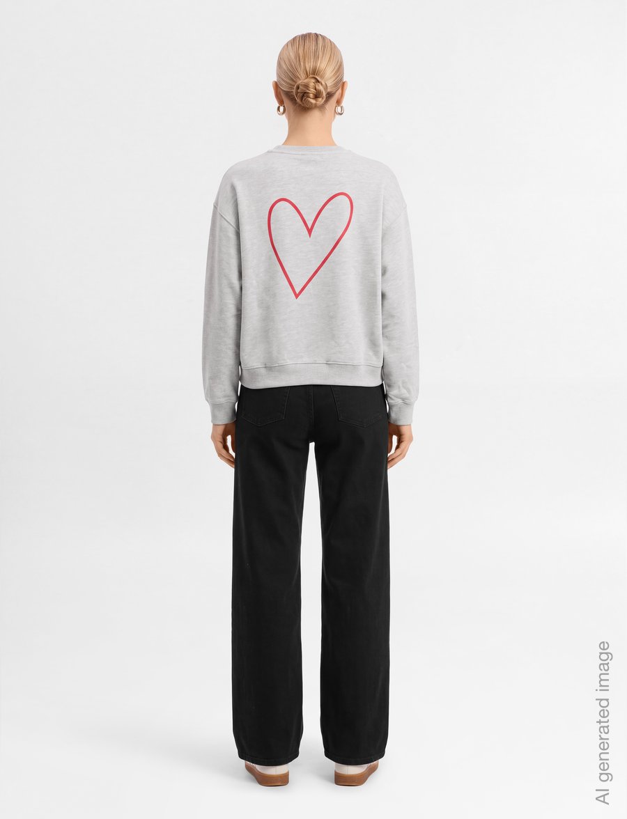 Lollys Laundry - SydneyLL Sweatshirt LS - modetrender - 11 grey melange - 4