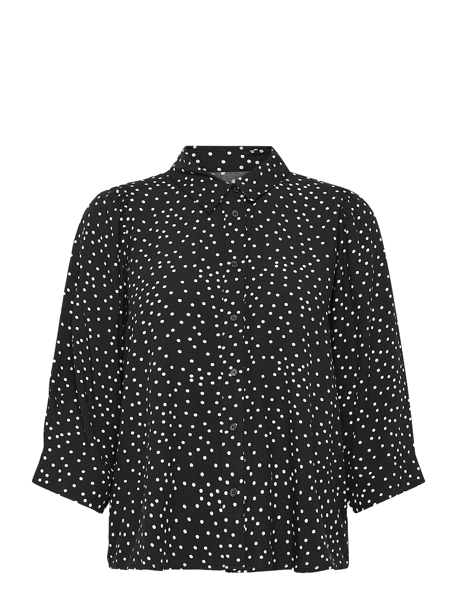 Lollys Laundry - BonoLL Shirt SS - kurzärmlige hemden - black - 1