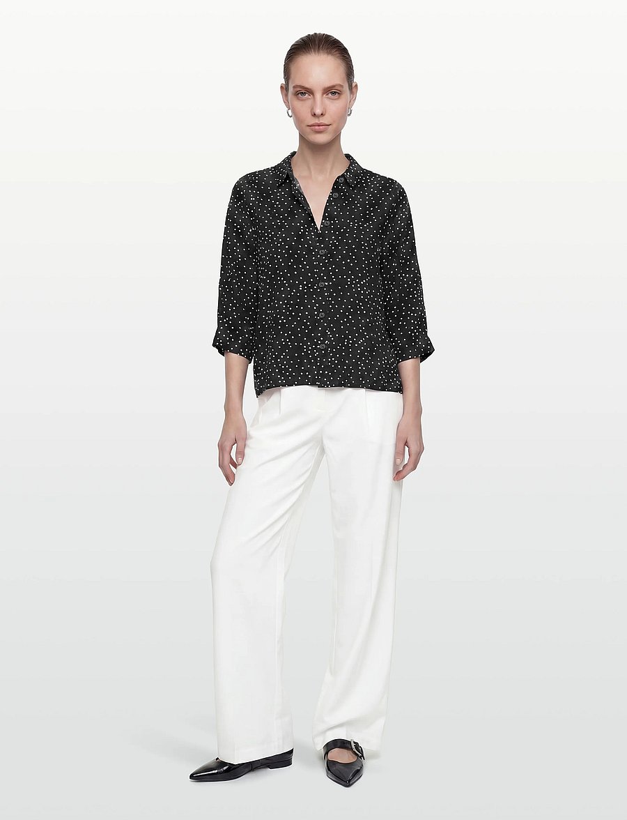 Lollys Laundry - BonoLL Shirt SS - kurzärmlige hemden - black - 0