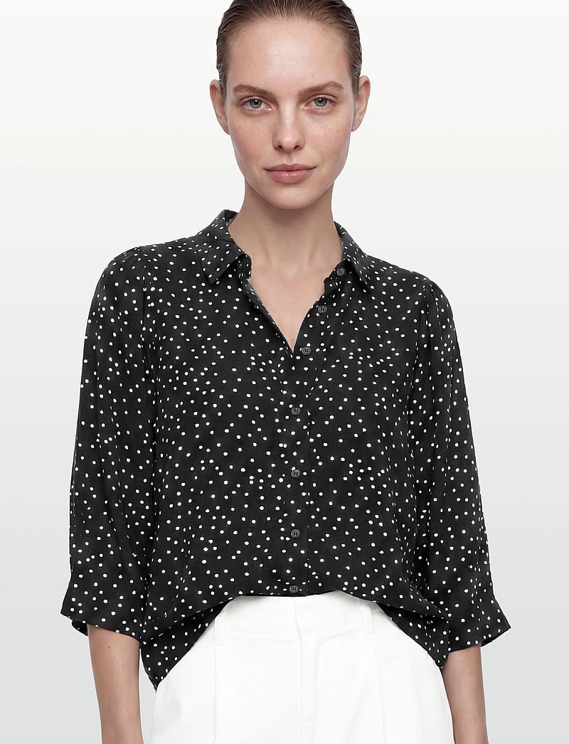 Lollys Laundry - BonoLL Shirt SS - kurzärmlige hemden - black - 3