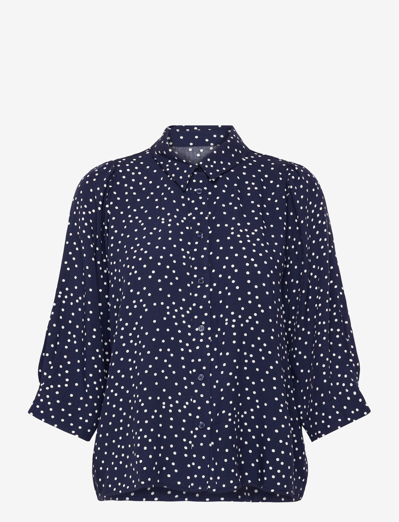 Lollys Laundry - BonoLL Shirt SS - lühikeste varrukatega särgid - dark navy - 0