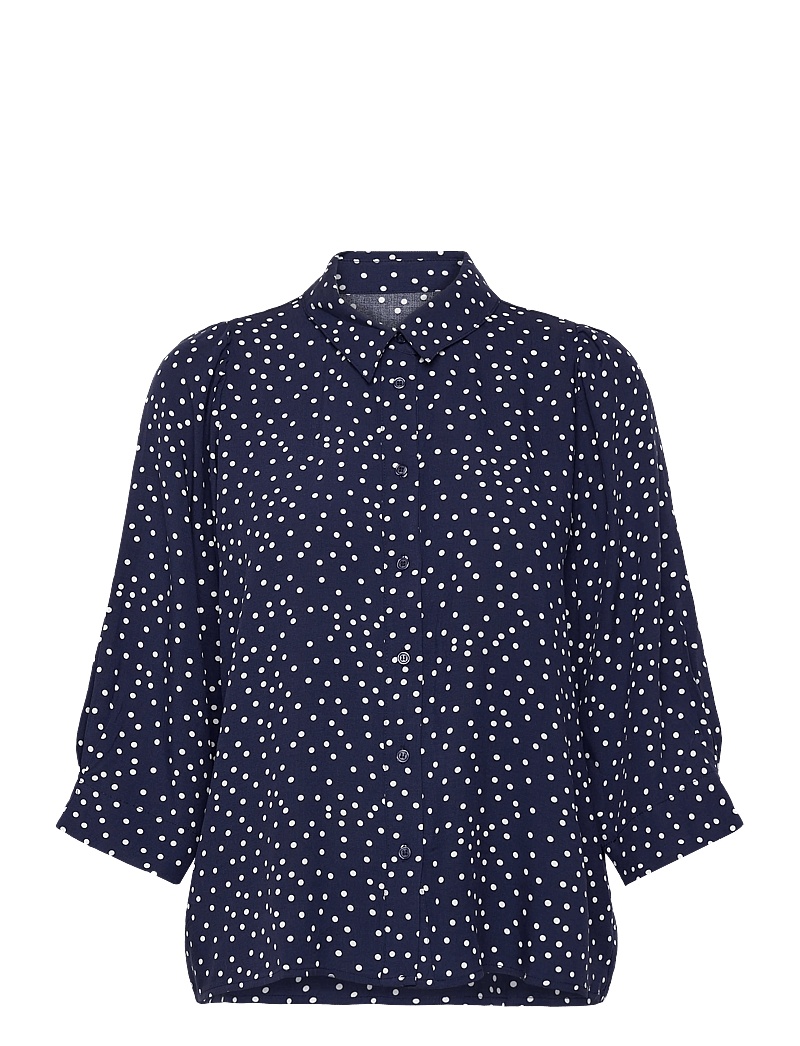 Lollys Laundry - BonoLL Shirt SS - kortærmede skjorter - dark navy - 1