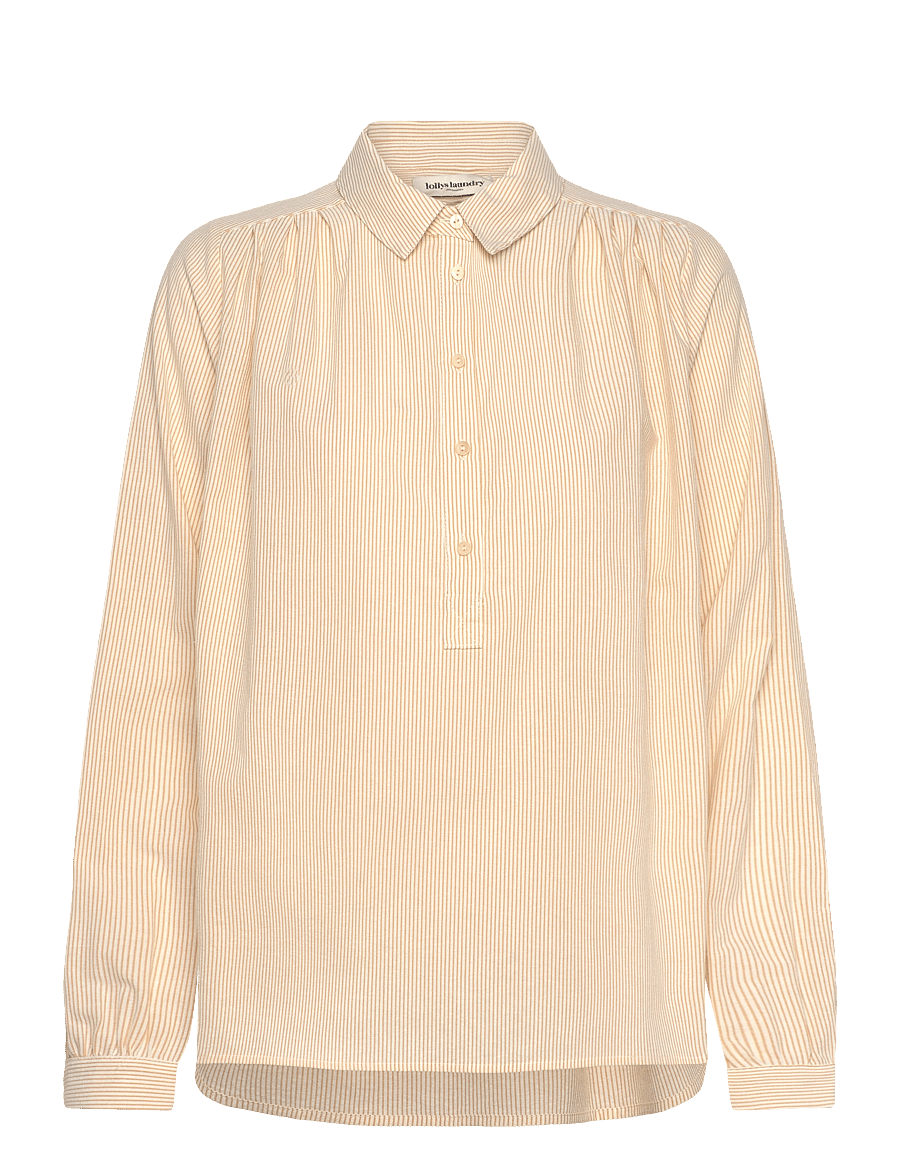 Lollys Laundry - LariLL Shirt LS - pikkade varrukatega särgid - camel - 0