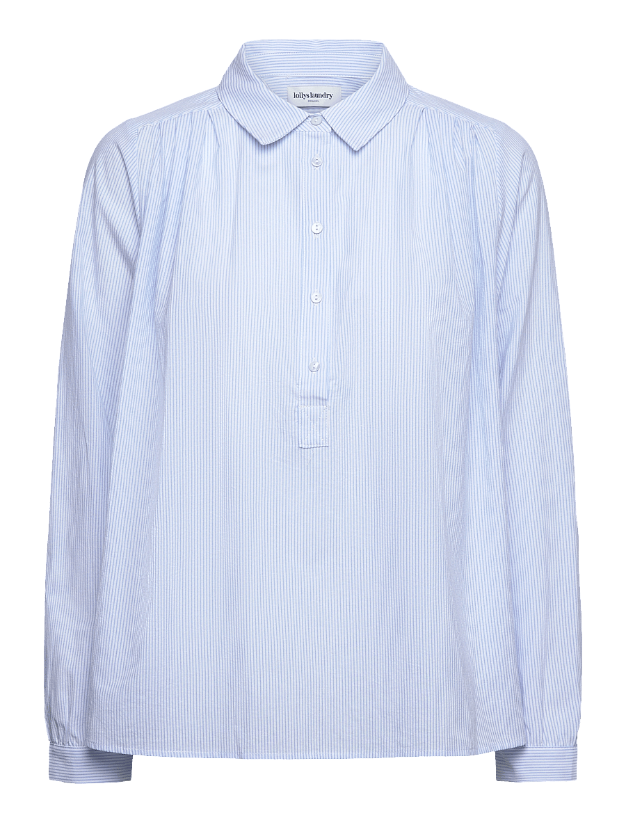 Lollys Laundry - LariLL Shirt LS - langärmlige hemden - light blue - 0