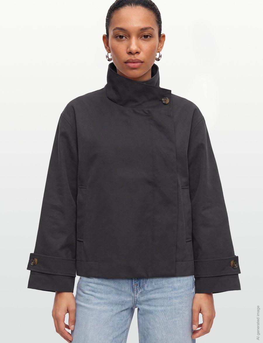 Lollys Laundry - BulgariaLL Jacket LS - vindjakker - anthracite grey - 3