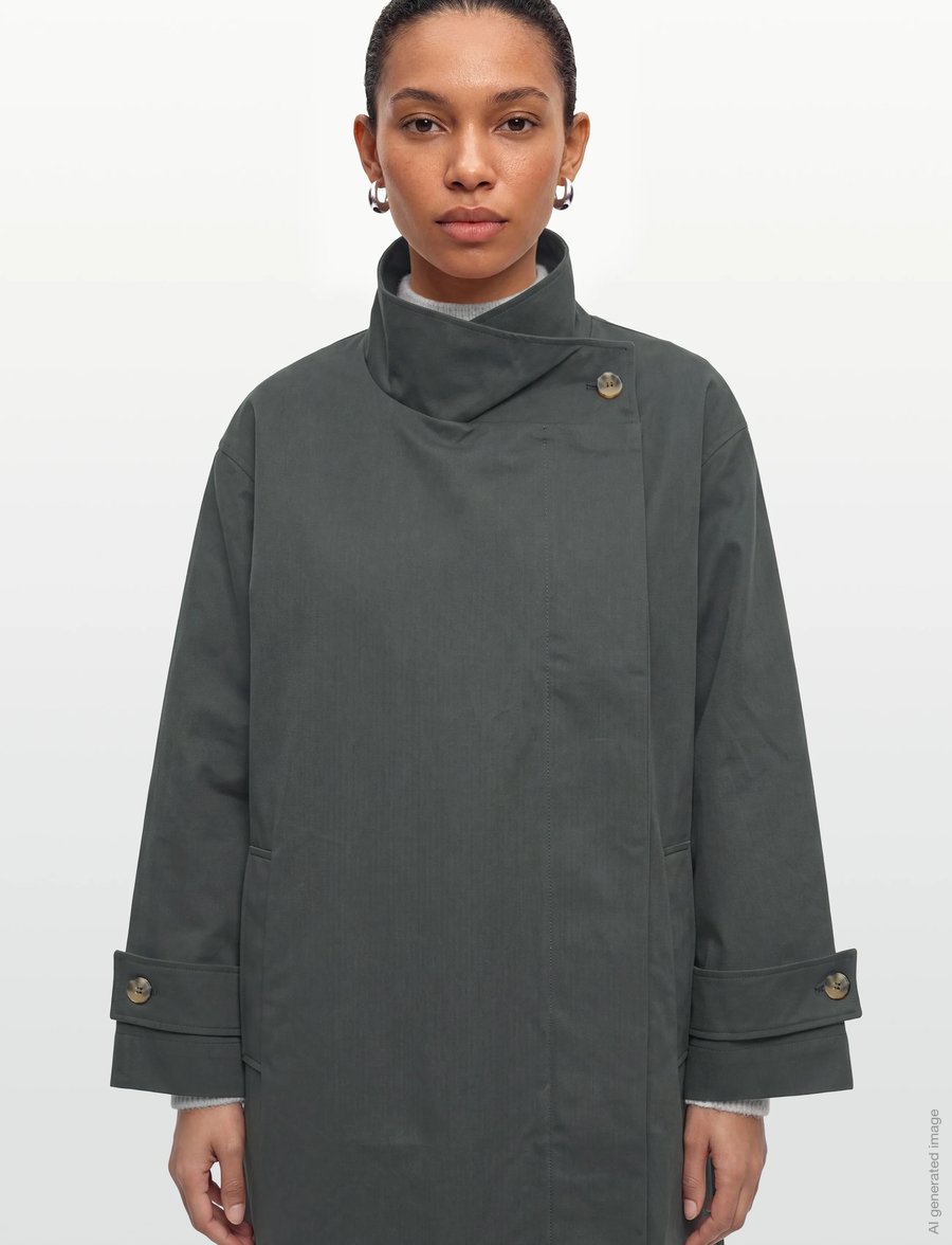 Lollys Laundry - RussiLL Jacket LS - lette frakker - anthracite grey - 3