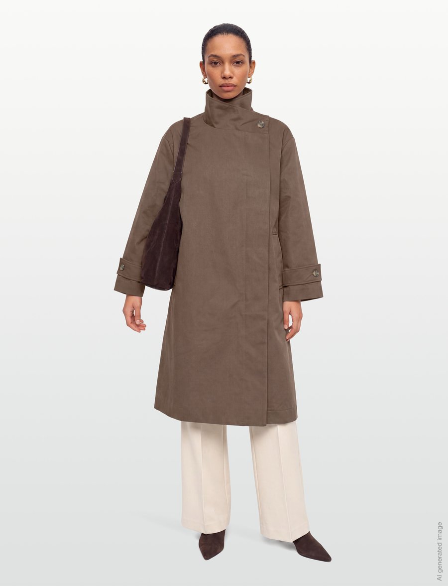 Lollys Laundry - RussiLL Jacket LS - manteaux legères - dark mokka - 0