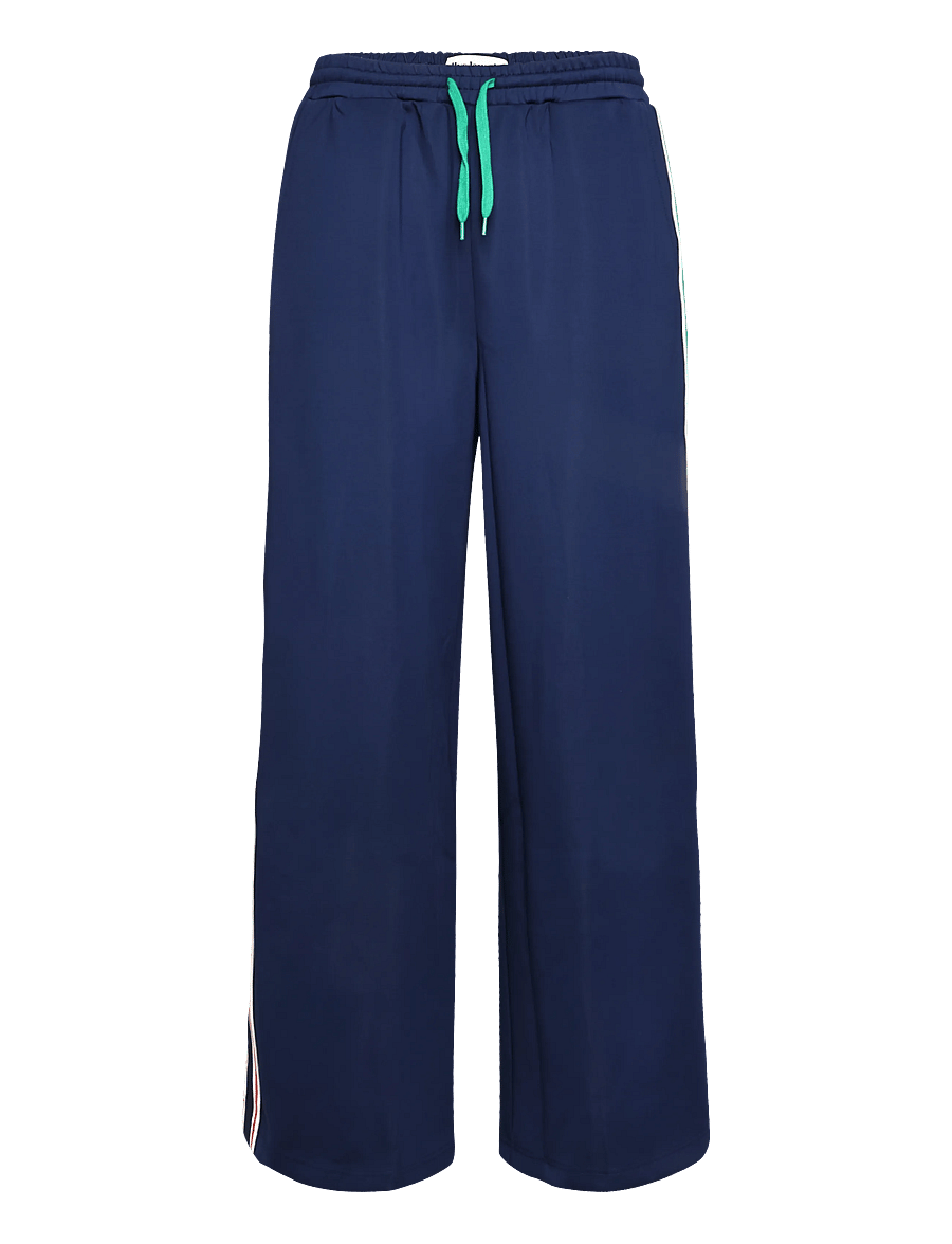 Lollys Laundry - LiamLL Pant - bukser med brede ben - dark blue - 0