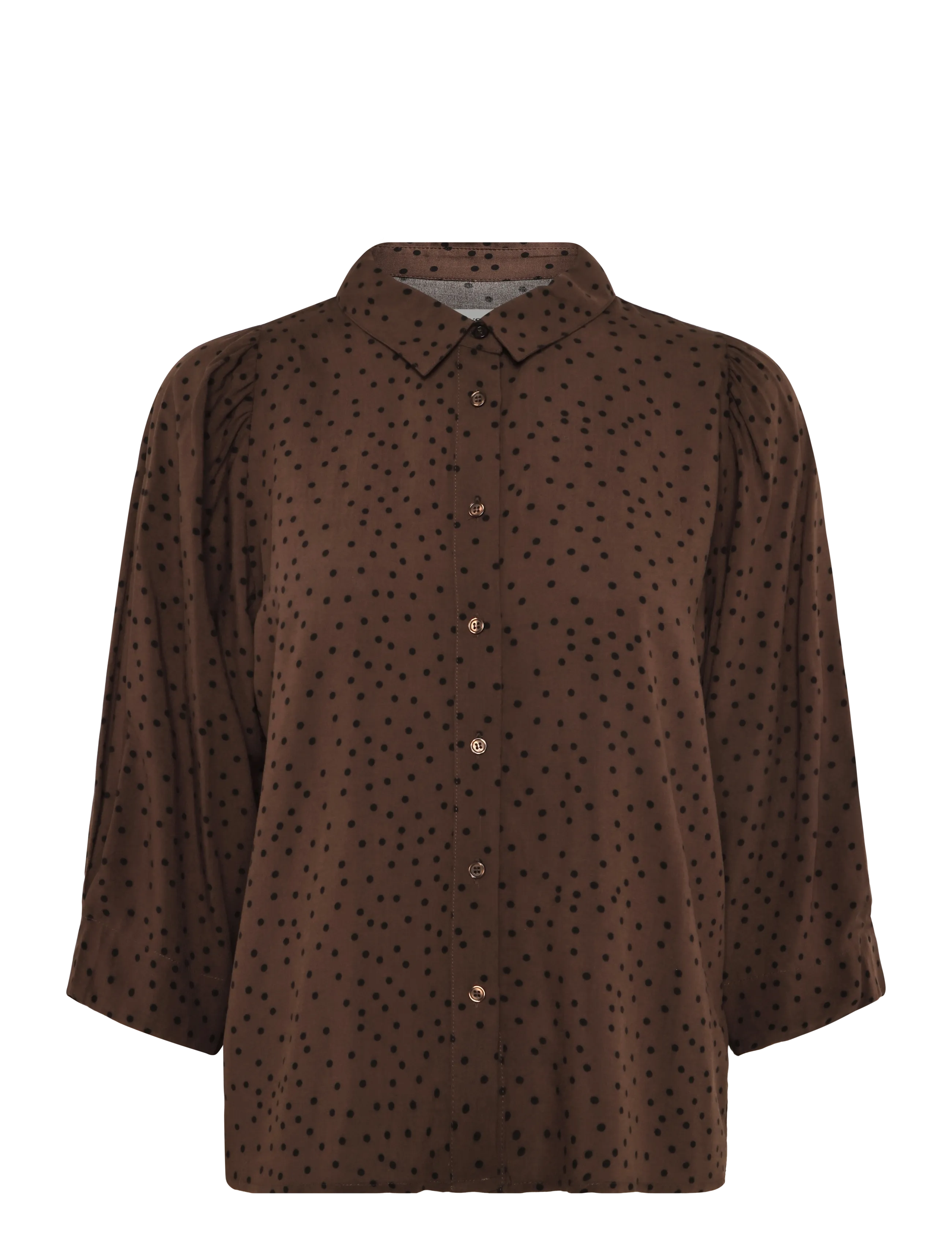 Lollys Laundry BonoLL Shirt SS - Lollys Laundry - DARK MOKKA / brown