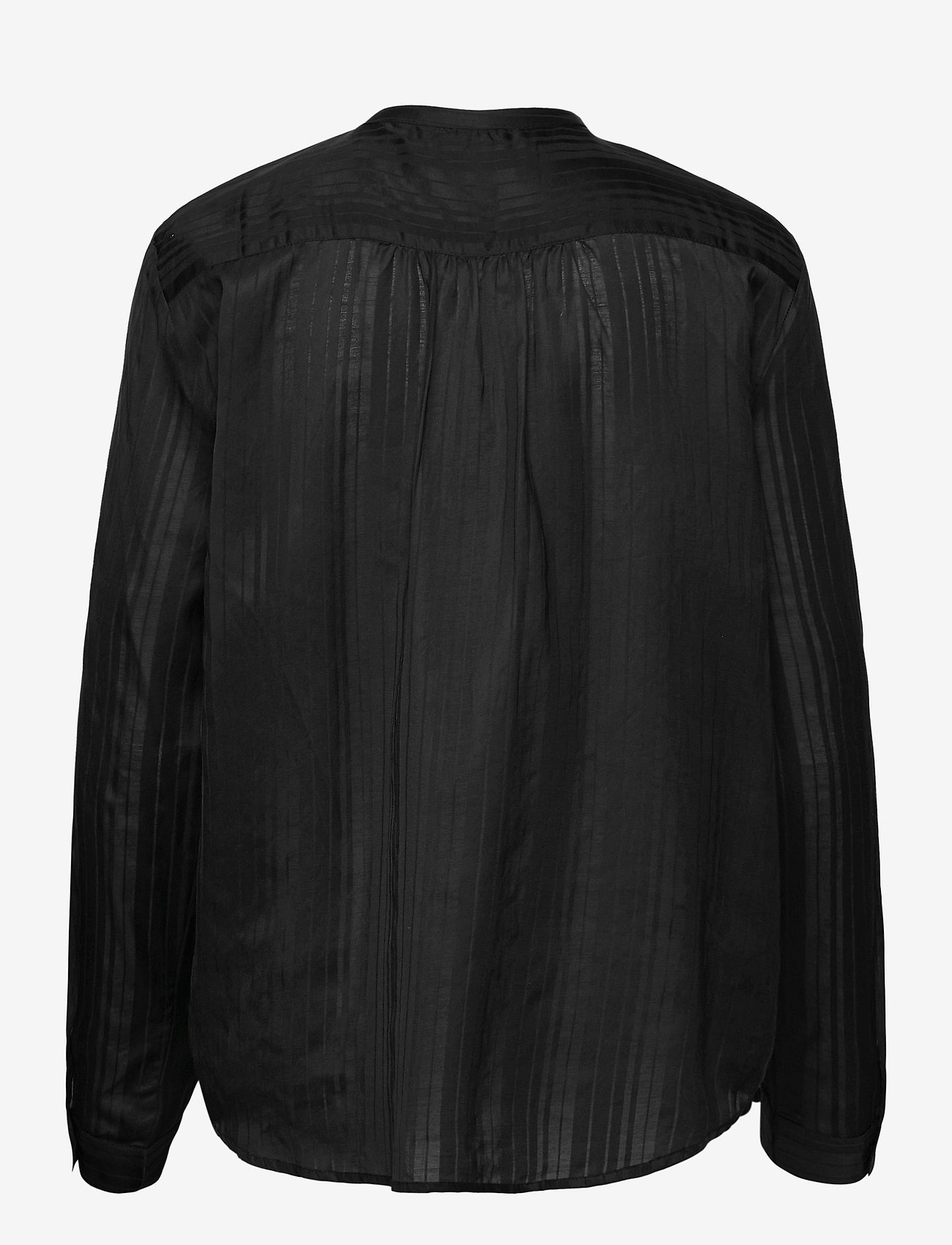 Lollys Laundry - Lux Shirt - långärmade blusar - black - 1