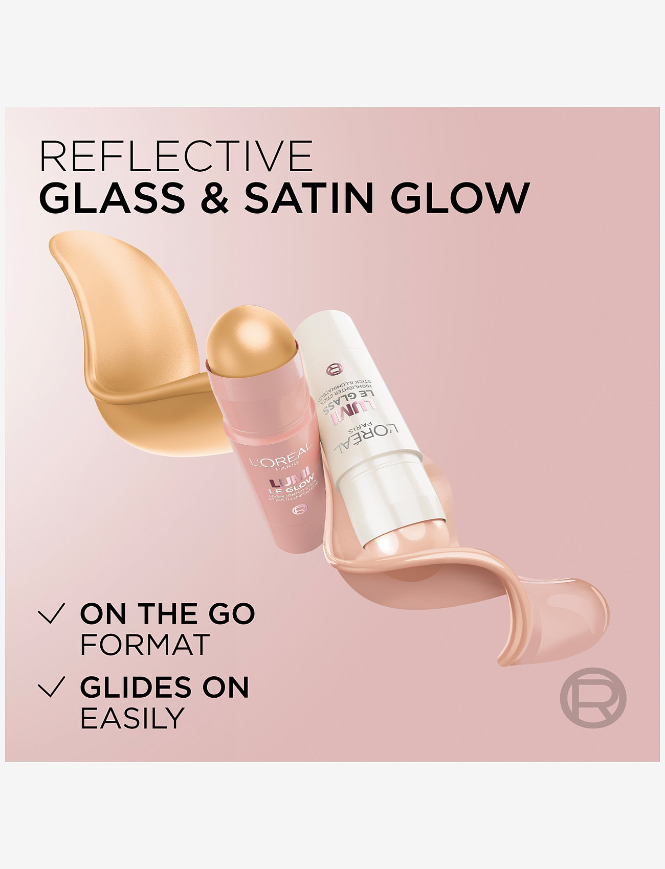 L'Oréal Paris - L'Oréal Paris Lumi Le Glass Highlighter Stick 610 Glassy Pearl Éclat 5 g - smink - glassy pearl Éclat - 2