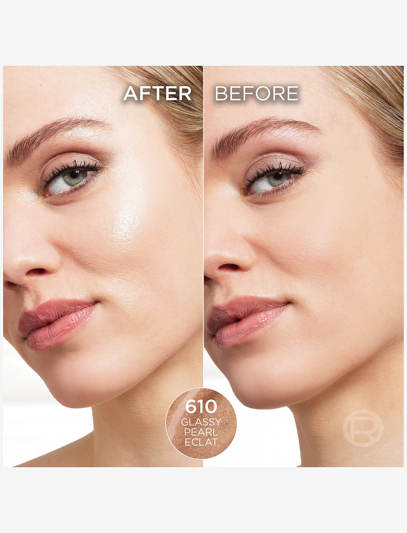 L'Oréal Paris - L'Oréal Paris Lumi Le Glass Highlighter Stick 610 Glassy Pearl Éclat 5 g - smink - glassy pearl Éclat - 4