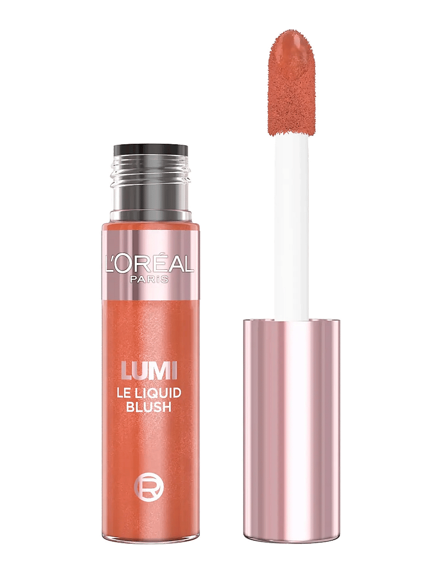 L'Oréal Paris - L'Oréal Paris Lumi Le Liquid Blush flytande rouge 627 Glowy Warm Peach 5 ml - makeup - glowy worth it medium - 0