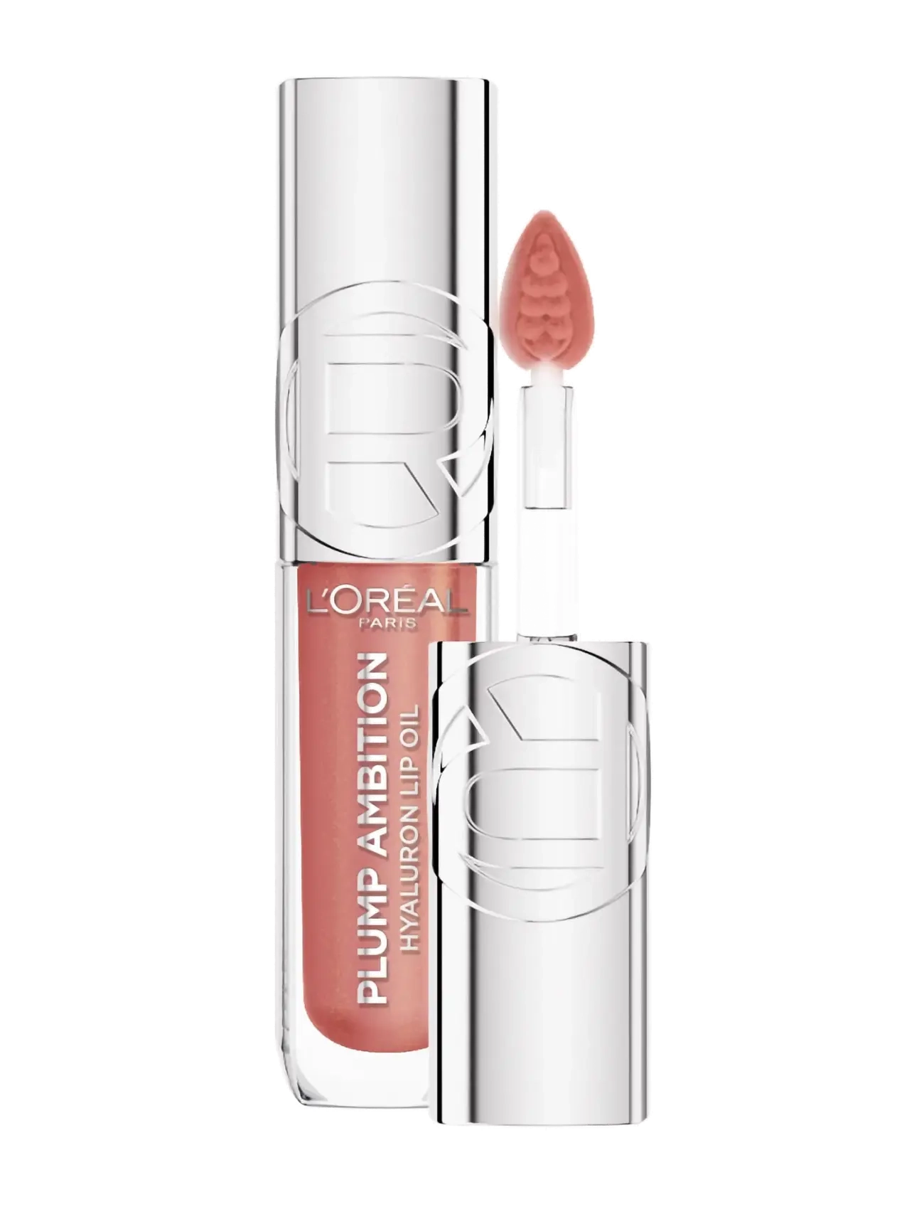 L'Oréal Paris L'Oréal Paris Plump Ambition Hyaluron Lip Oil läppolja 650 Nude Macaron 5 ml - Meikit - NUDE MACARON / pink/rose
