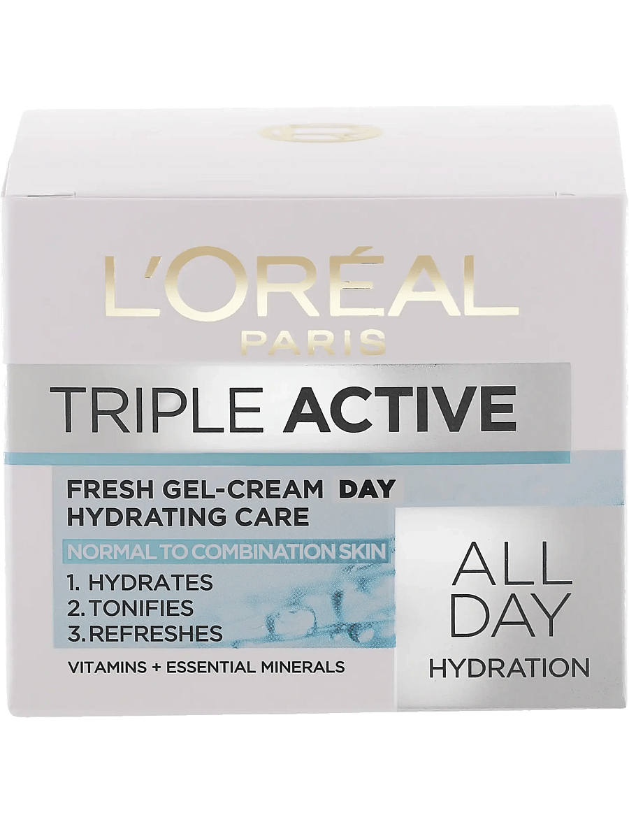 L'Oréal Paris - L'Oréal Paris Triple Active Fresh Gel Day Cream for normal skin 50 ml - päevakreemid - no colour - 1