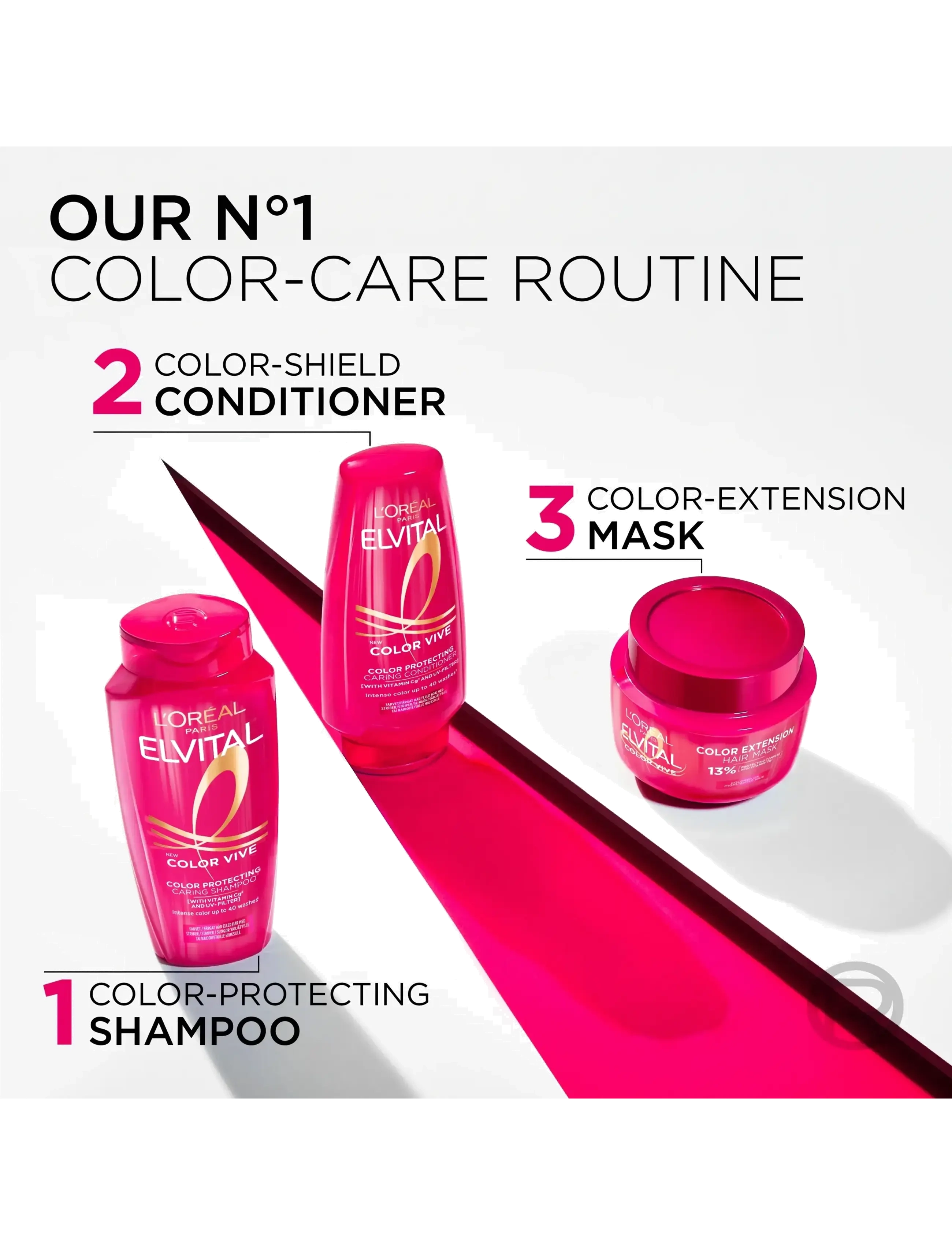 L'Oréal Paris - L'Oréal Paris Elvital Color Vive Shampoo for colored hair 250 ml - lägsta priserna - no colour - 4