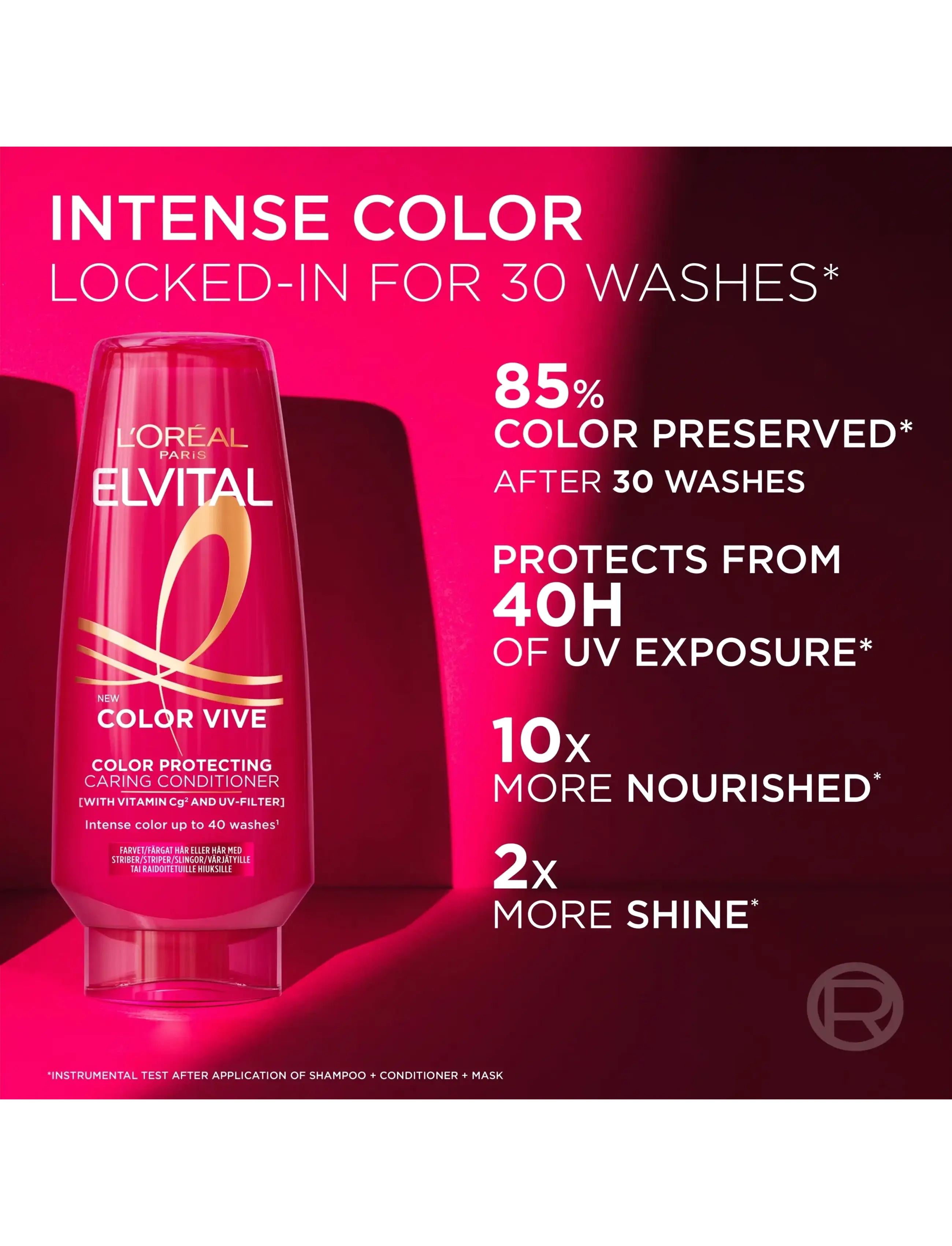L'Oréal Paris - L'Oréal Paris Elvital Color Vive Conditioner for colored hair 200 ml - lägsta priserna - no colour - 3