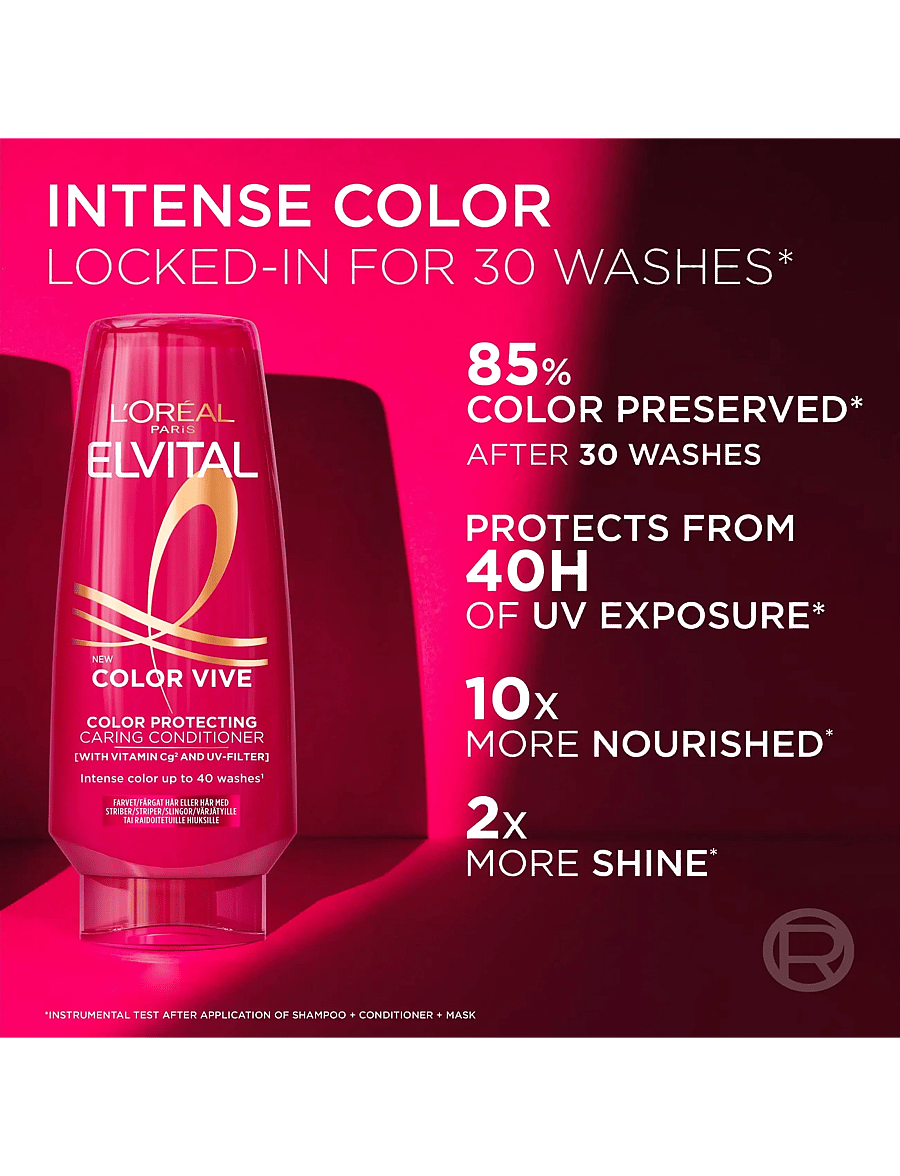 L'Oréal Paris - L'Oréal Paris Elvital Color Vive Conditioner for colored hair 200 ml - balsam & conditioner - no colour - 3