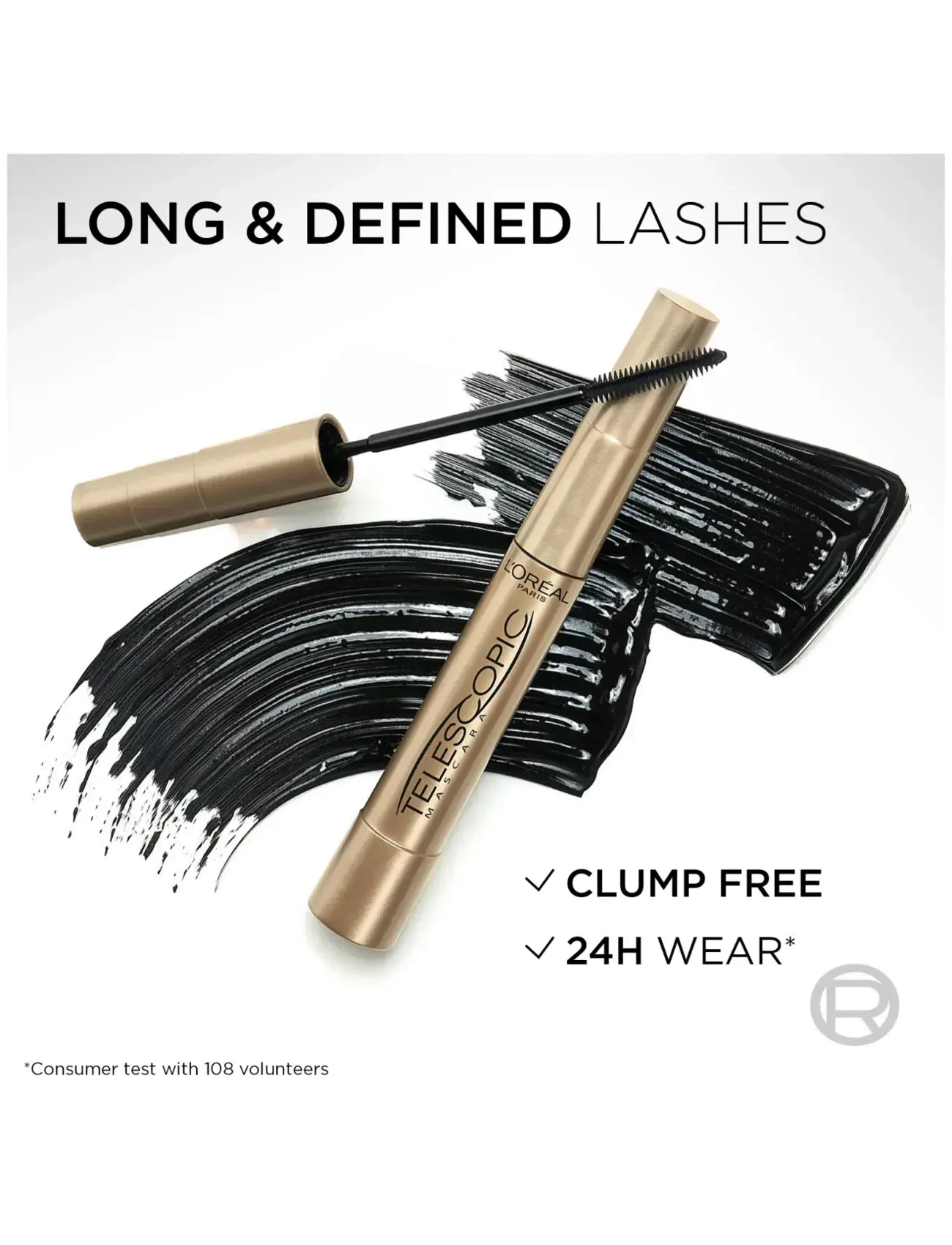 L'Oréal Paris - L'Oréal Paris, Telescopic, Mascara, Black, 8ml - festkläder till outletpriser - black - 2