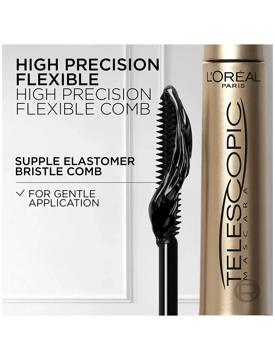 L'Oréal Paris - L'Oréal Paris, Telescopic, Mascara, Black, 8ml - Ögon & bryn - black - 4