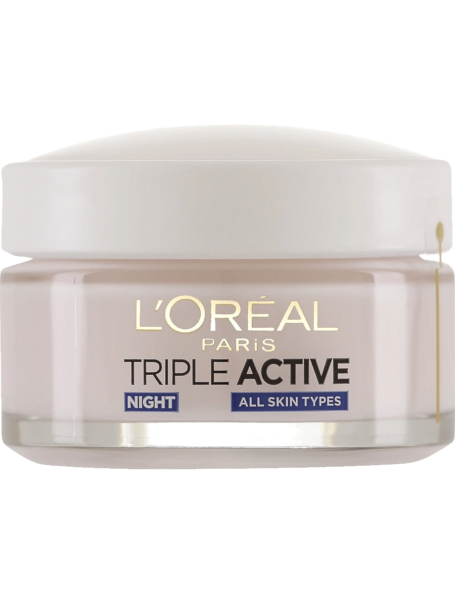 L'Oréal Paris - L'Oréal Paris Triple Active Night Cream for all skin types 50 ml - Öökreem - clear - 0