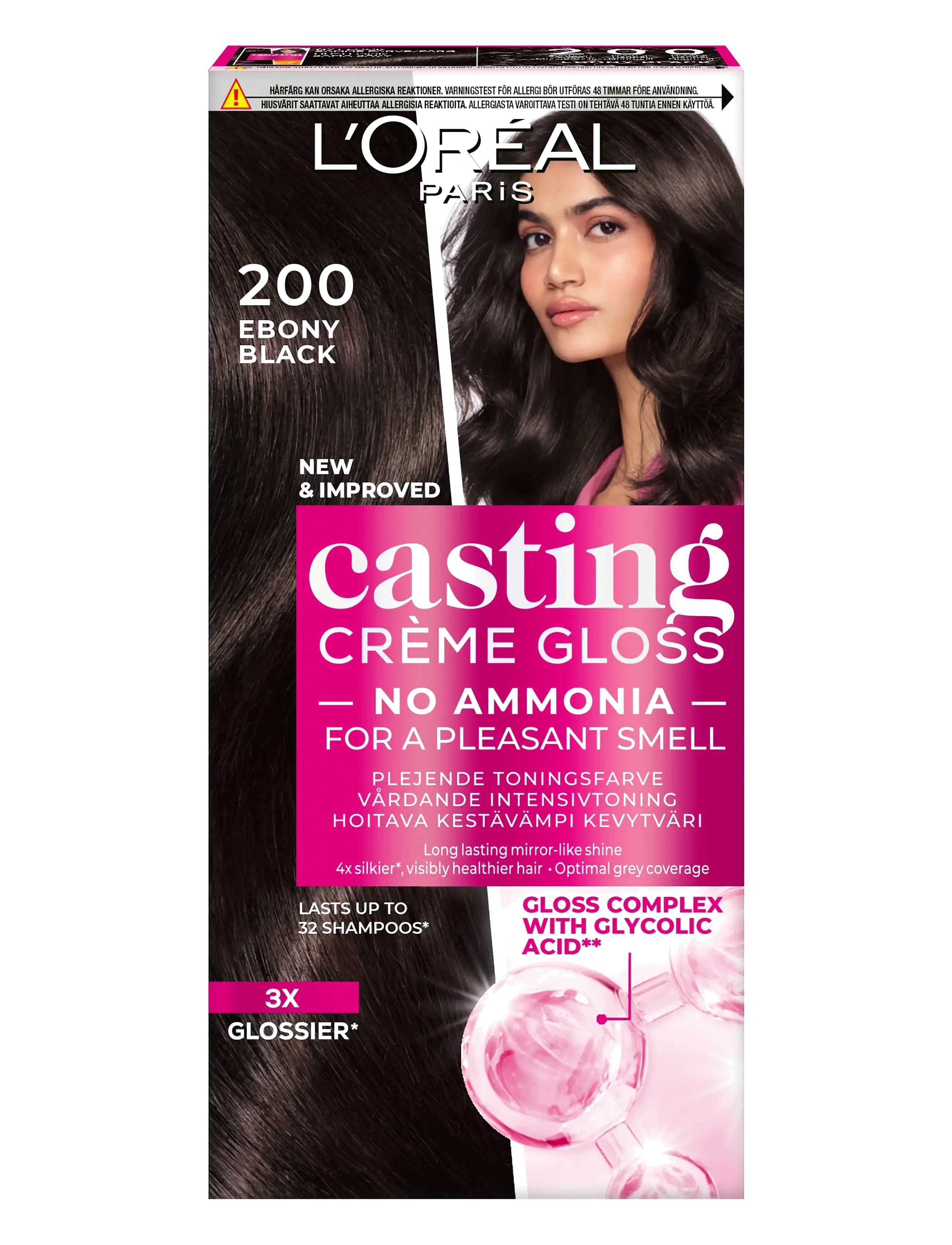 L'Oréal Paris L'Oréal Paris Casting Creme Gloss 200 Ebony Black - Skjønnhet - 200 / clear