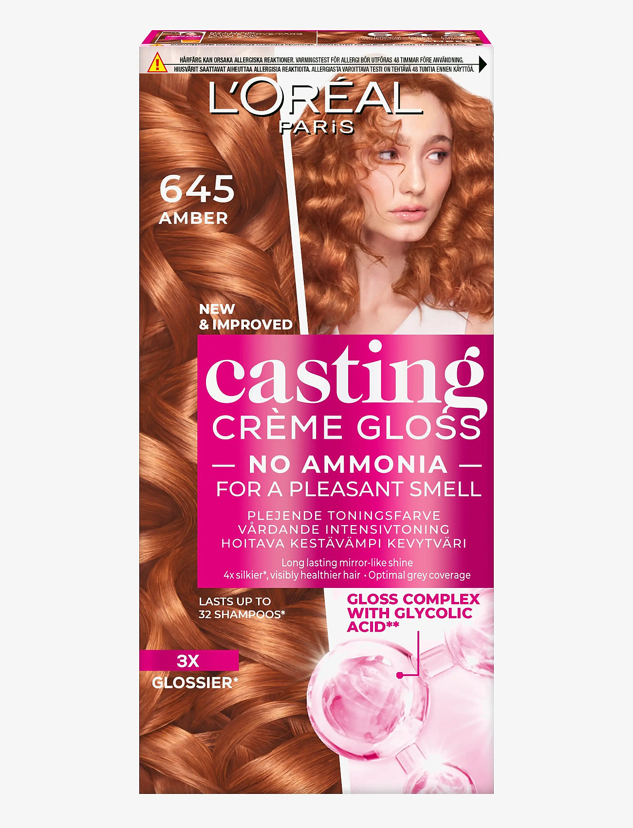 L'Oréal Paris - L'Oréal Paris Casting Creme Gloss 645 Ambre - pysyvät hiusvärit - ambre - 0