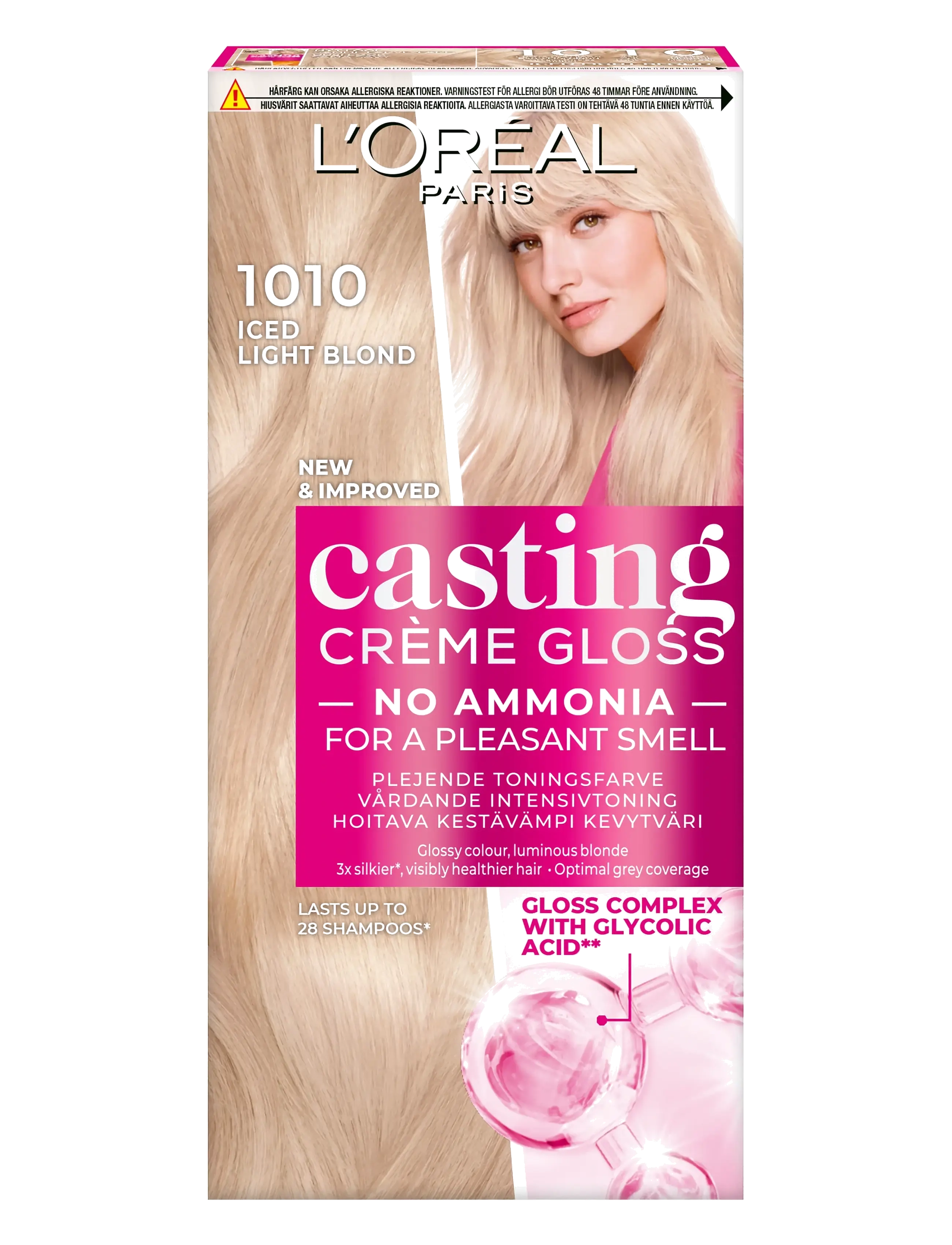 L'Oréal Paris L'Oréal Paris Casting Creme Gloss Blonde 1010 Light Iced Blonde - Hår - 1010 / clear