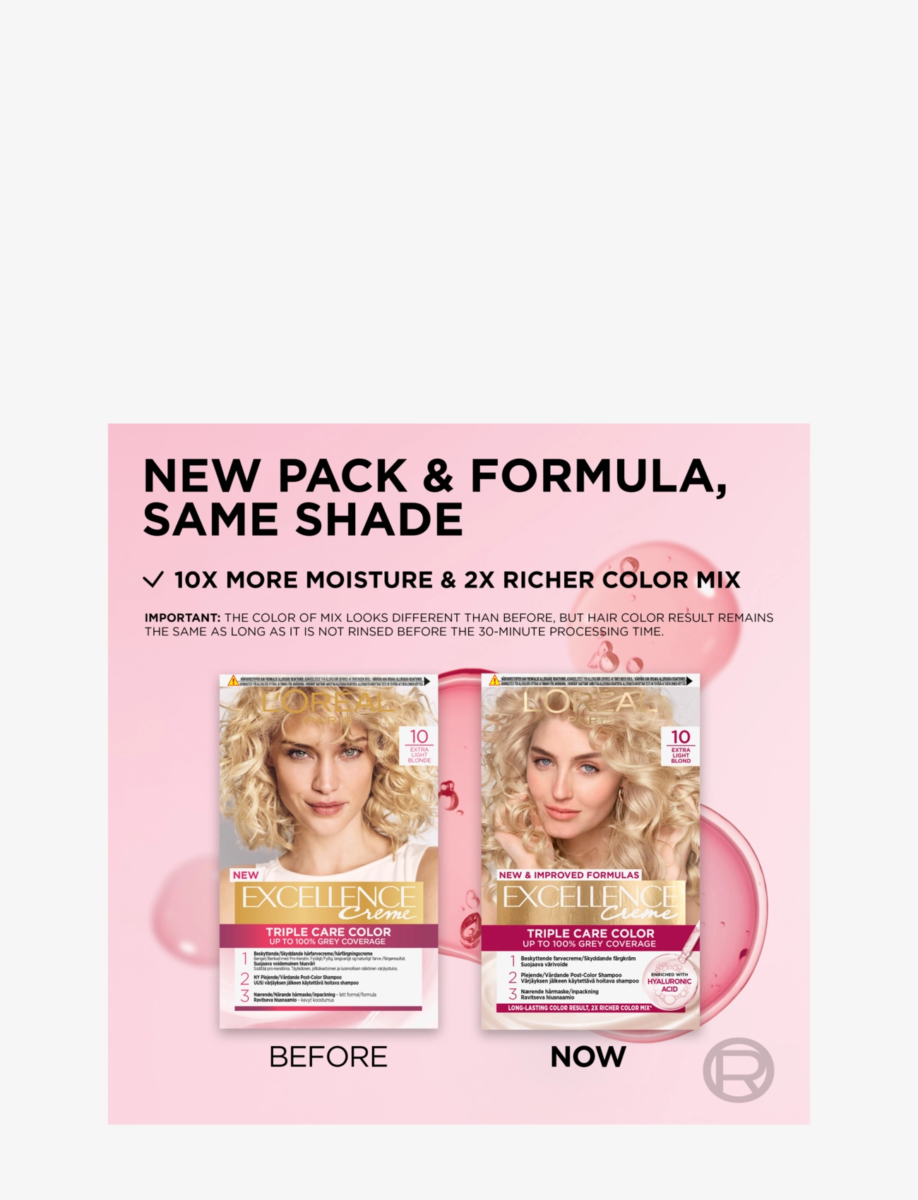 L'Oréal Paris - L'Oréal Paris Excellence Color Cream Kit 10 Extra Light Blonde - permanent hårfärg - 10 extra light blonde - 3