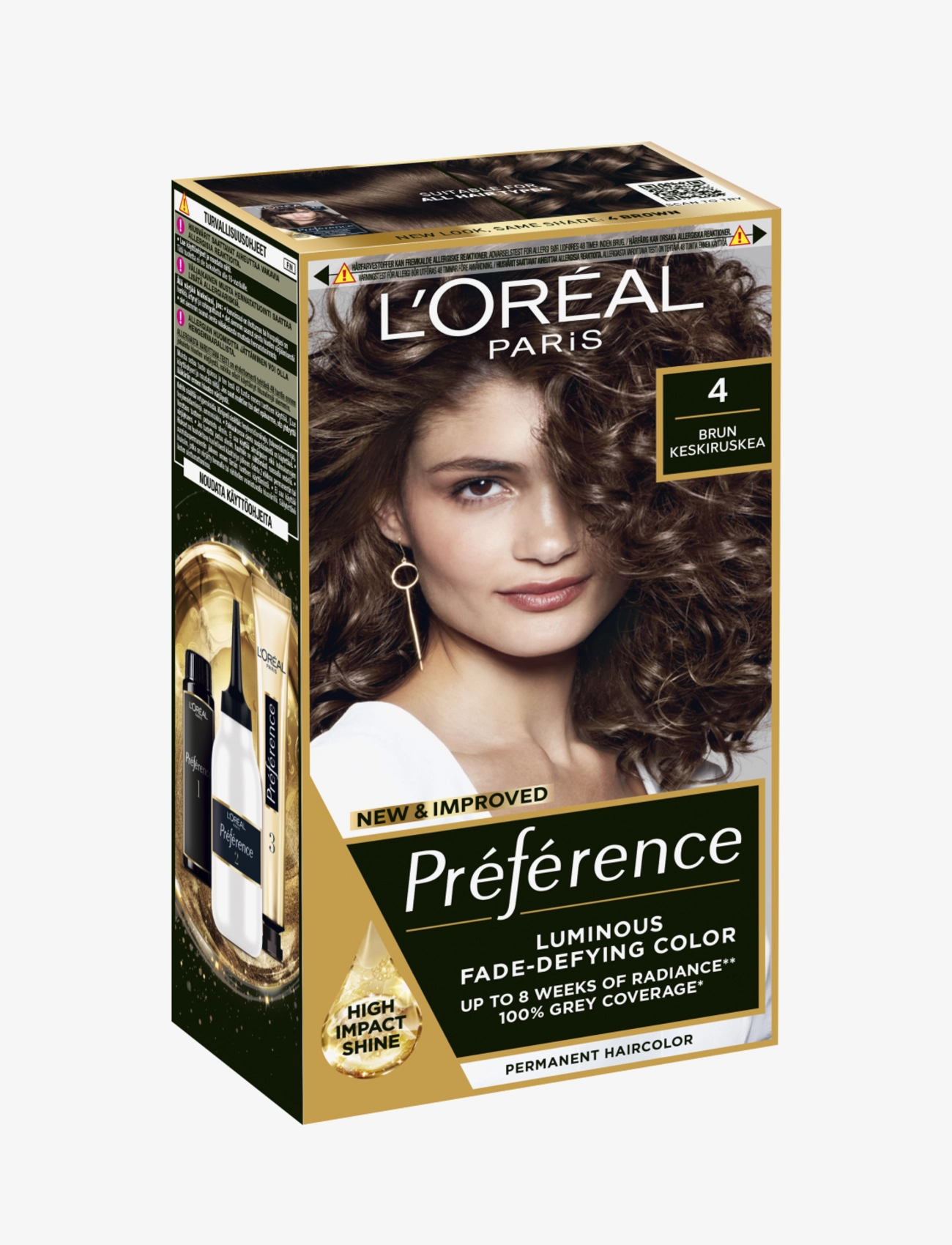 L'Oréal Paris - L'Oréal Paris, Préférence, permanent hair color, Up to 8 weeks luminous color - laveste priser - 4 tahiti - 1