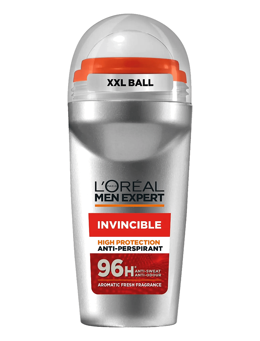 L'Oréal Paris - L'Oréal Paris Men Expert Invincible 96H Anti-Perspirant Roll-On for all skin types 50ml - roll-on - clear - 0