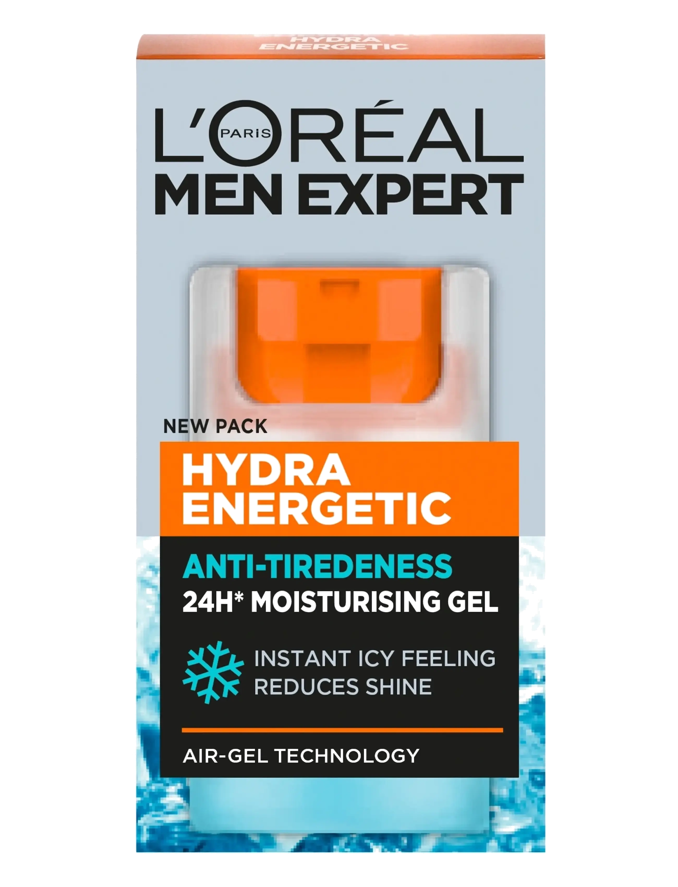 L'Oréal Paris - L'Oréal Paris Men Expert Hydra Energetic 24H Anti-Tiredness Moisturising Gel for greasy skin 50 ml - fuktkrämer - clear - 1